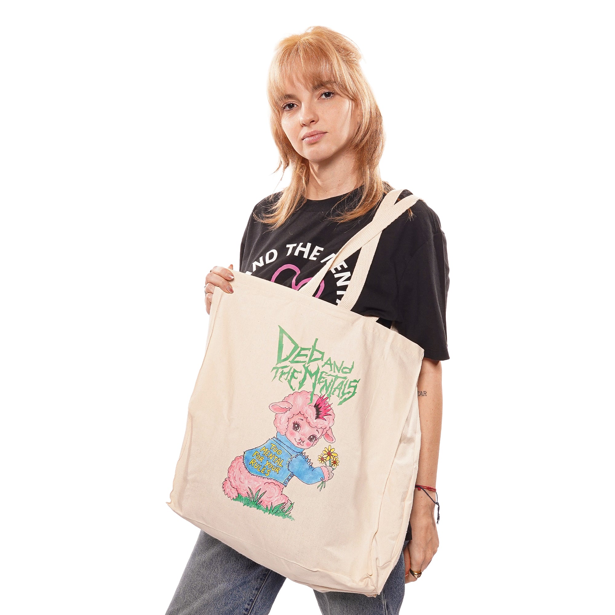 Ecobag Too Mental for Your Rules Deb And The Mentals - Off White