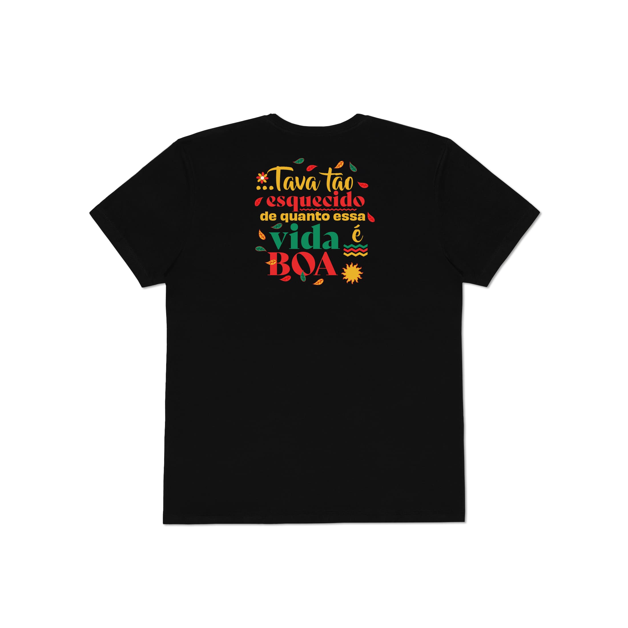 Camiseta Deus, obrigado! Alma Djem - Preto