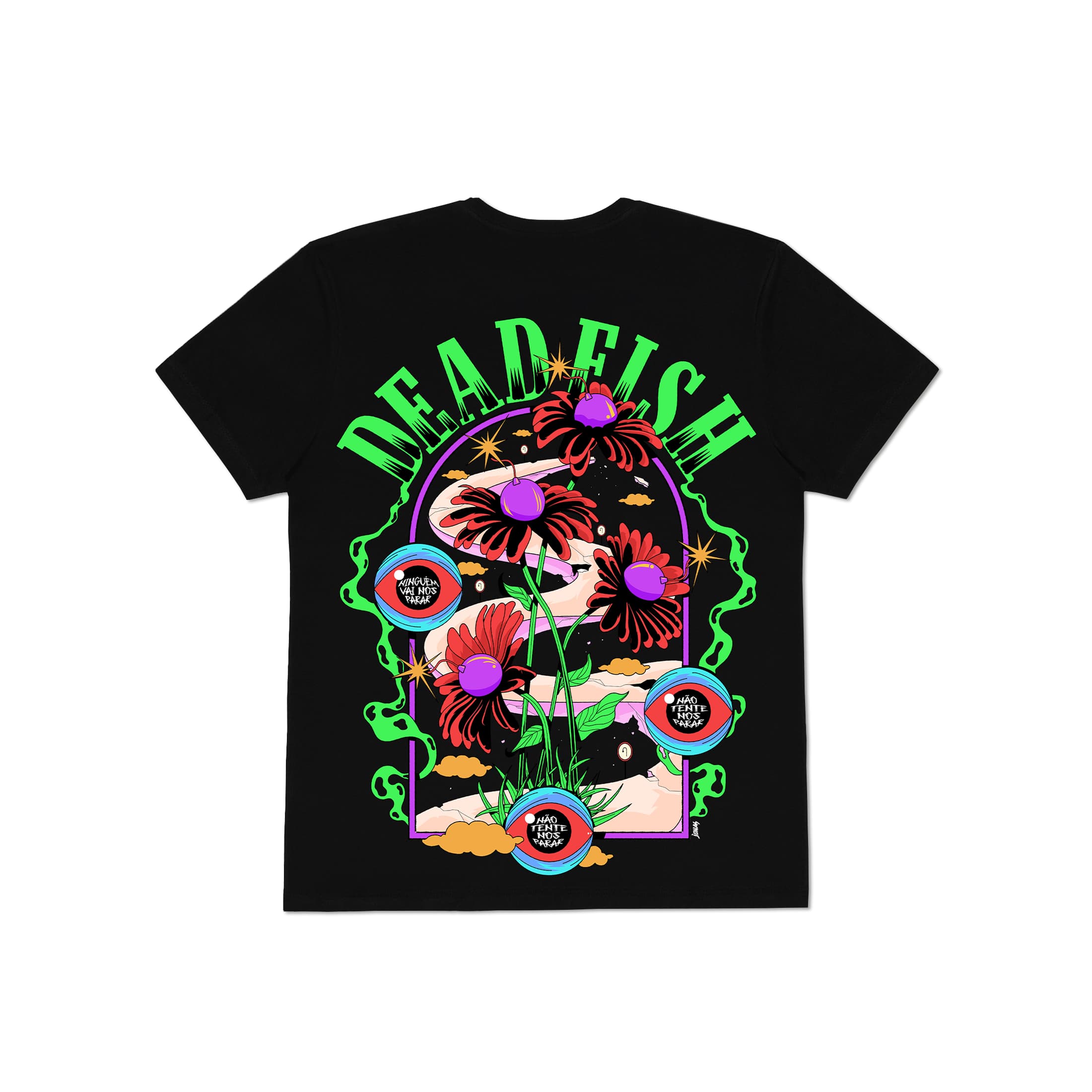 Camiseta Asfalto (34 anos) Dead Fish - Preto
