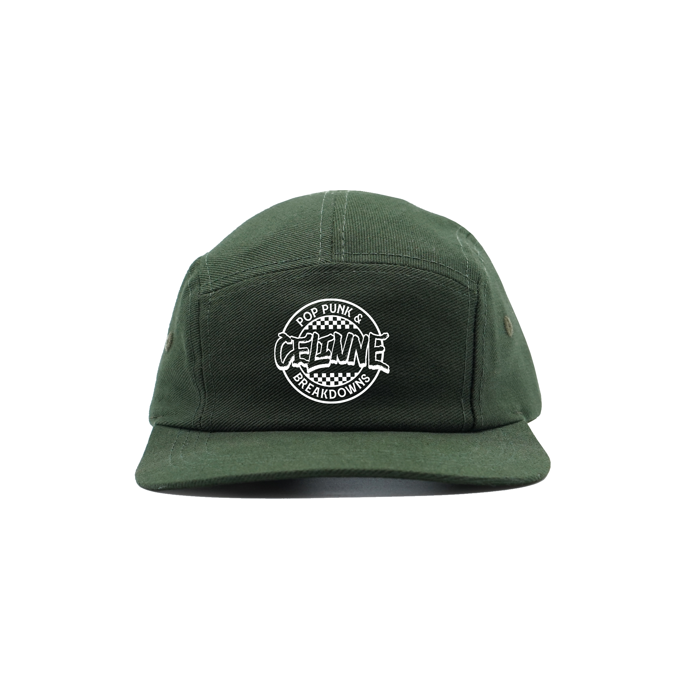 Boné 5 Panel Celinne - Verde Musgo