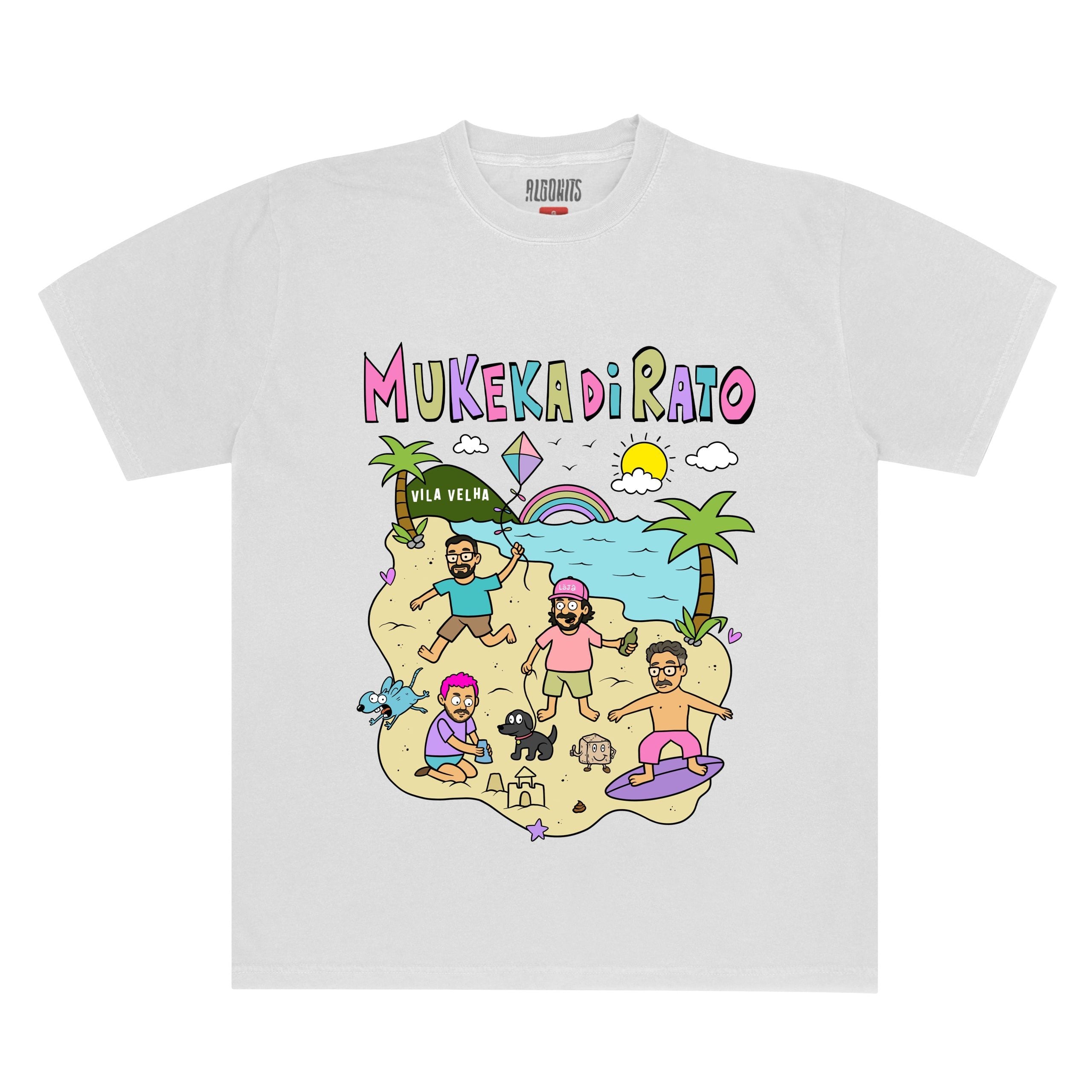 Camiseta Mukeka Di Rato Cartoon - Branco