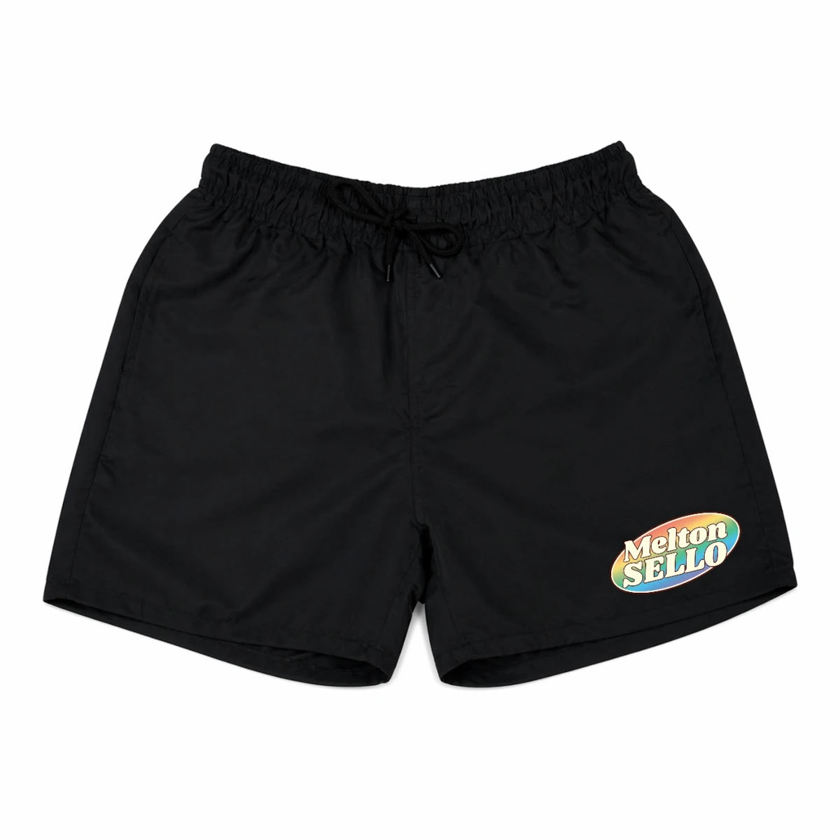 Bermuda Logo Arco Íris Melton Sello - Preto