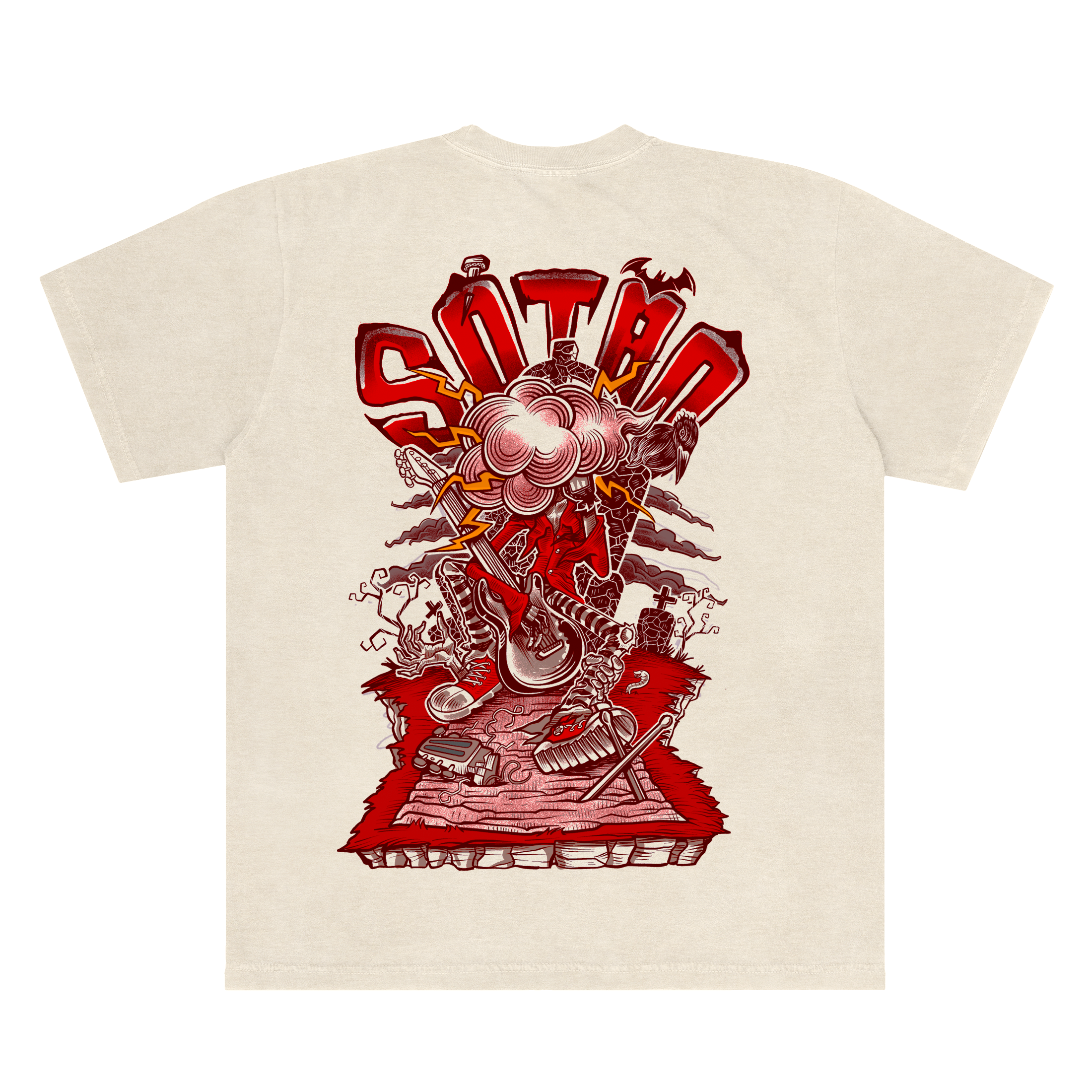Camiseta Funeral de Onírico Sótão - Off White