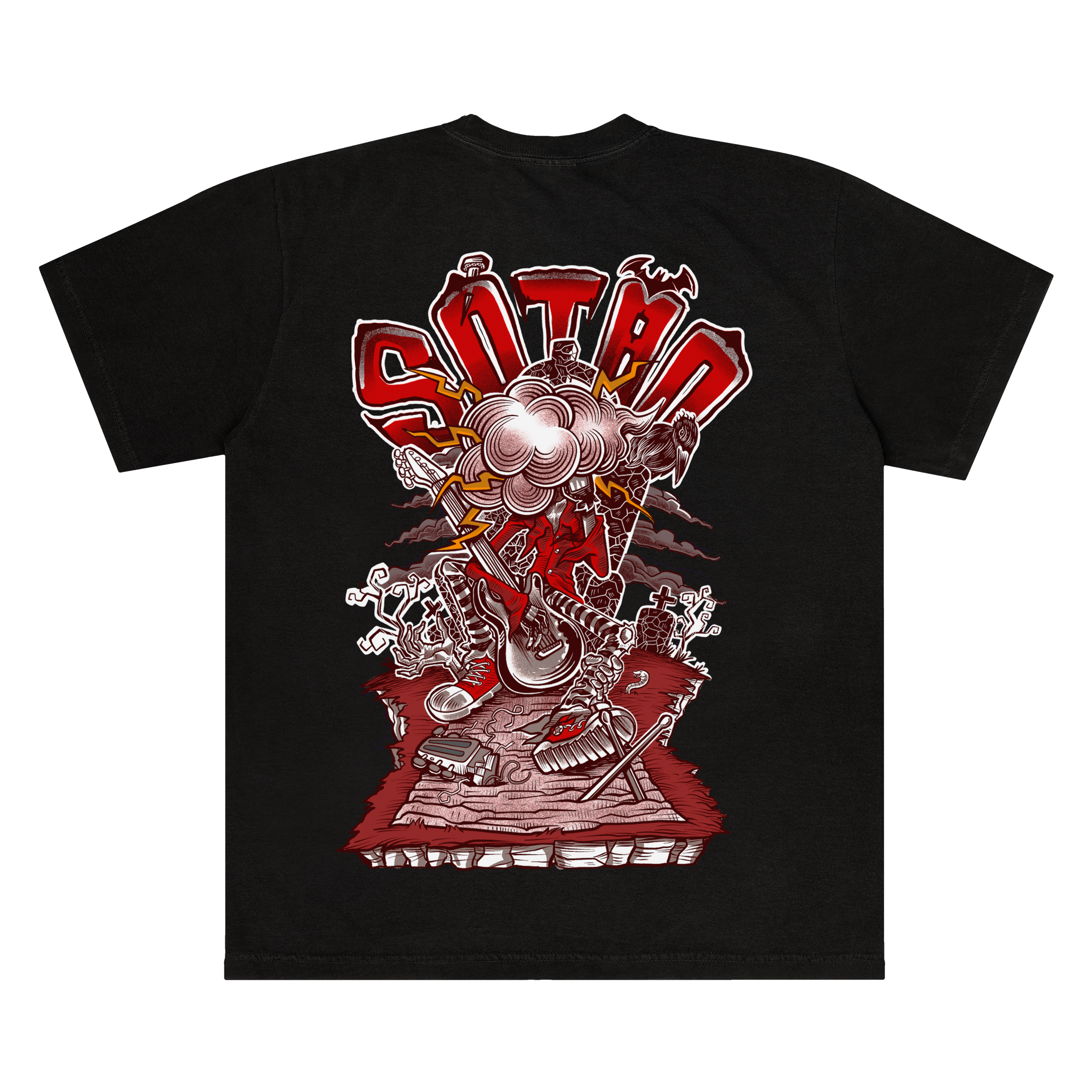 Camiseta Funeral de Onírico Sótão - Preto