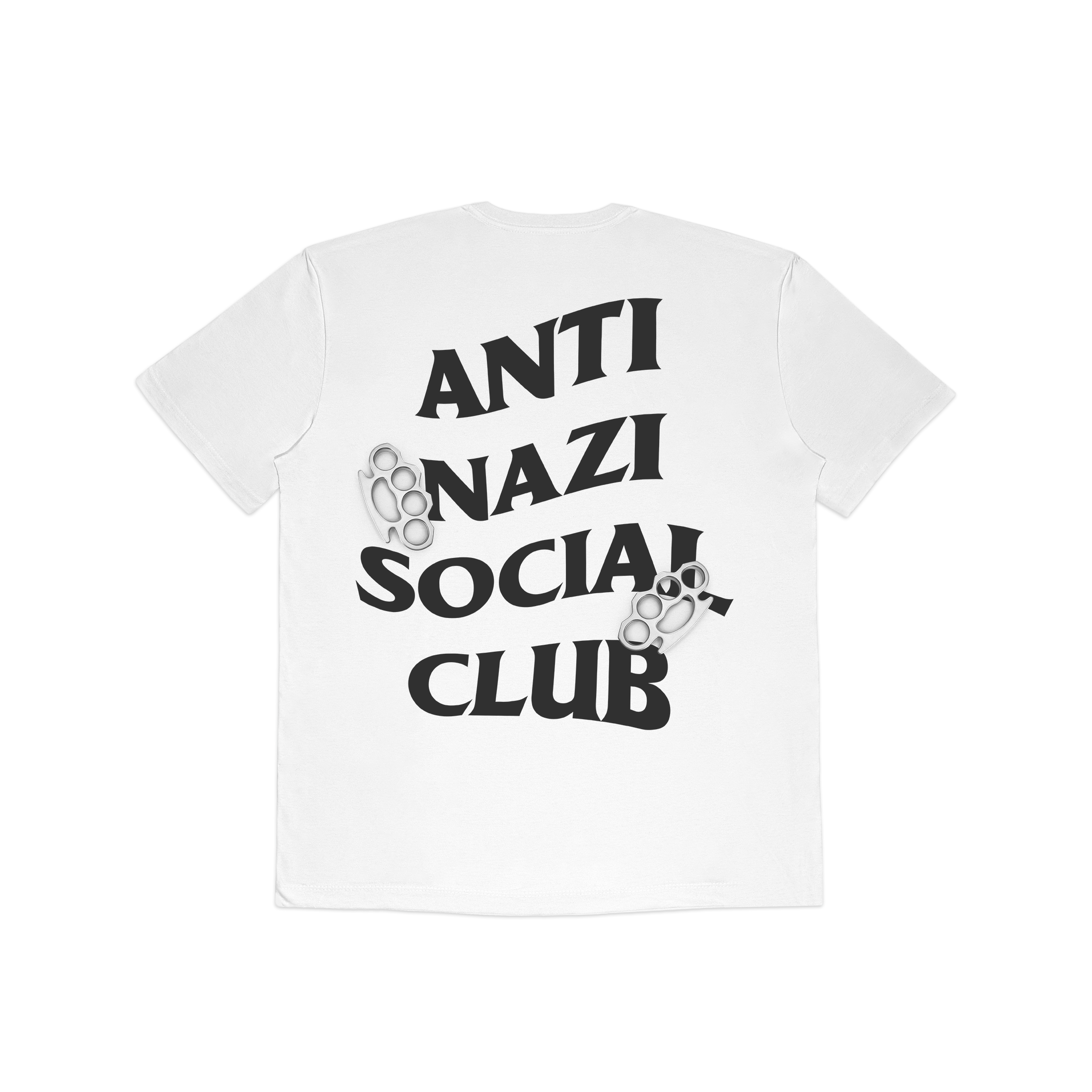 Camiseta Anti Nazi Social Club Algoh - Branco