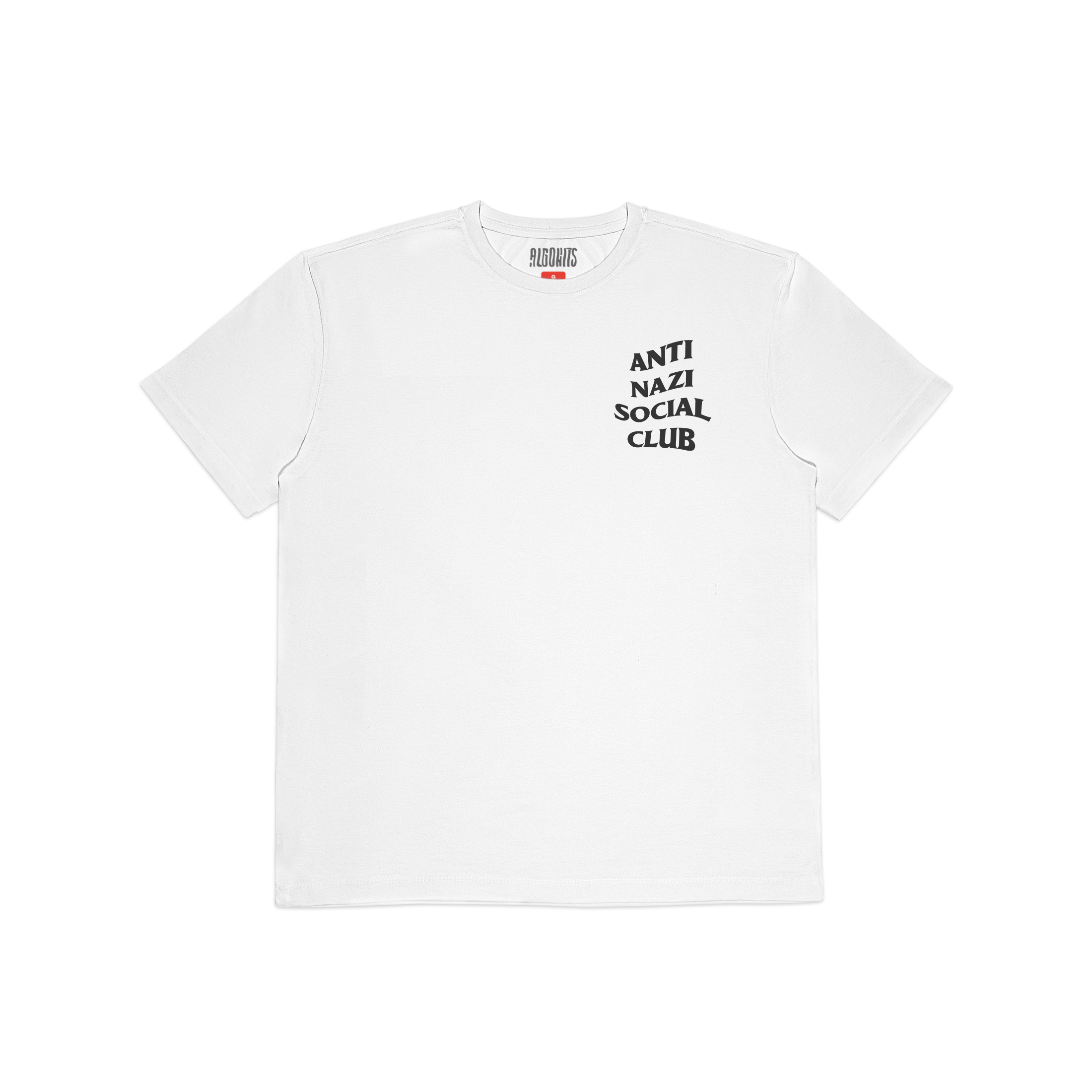Camiseta Anti Nazi Social Club Algoh - Branco