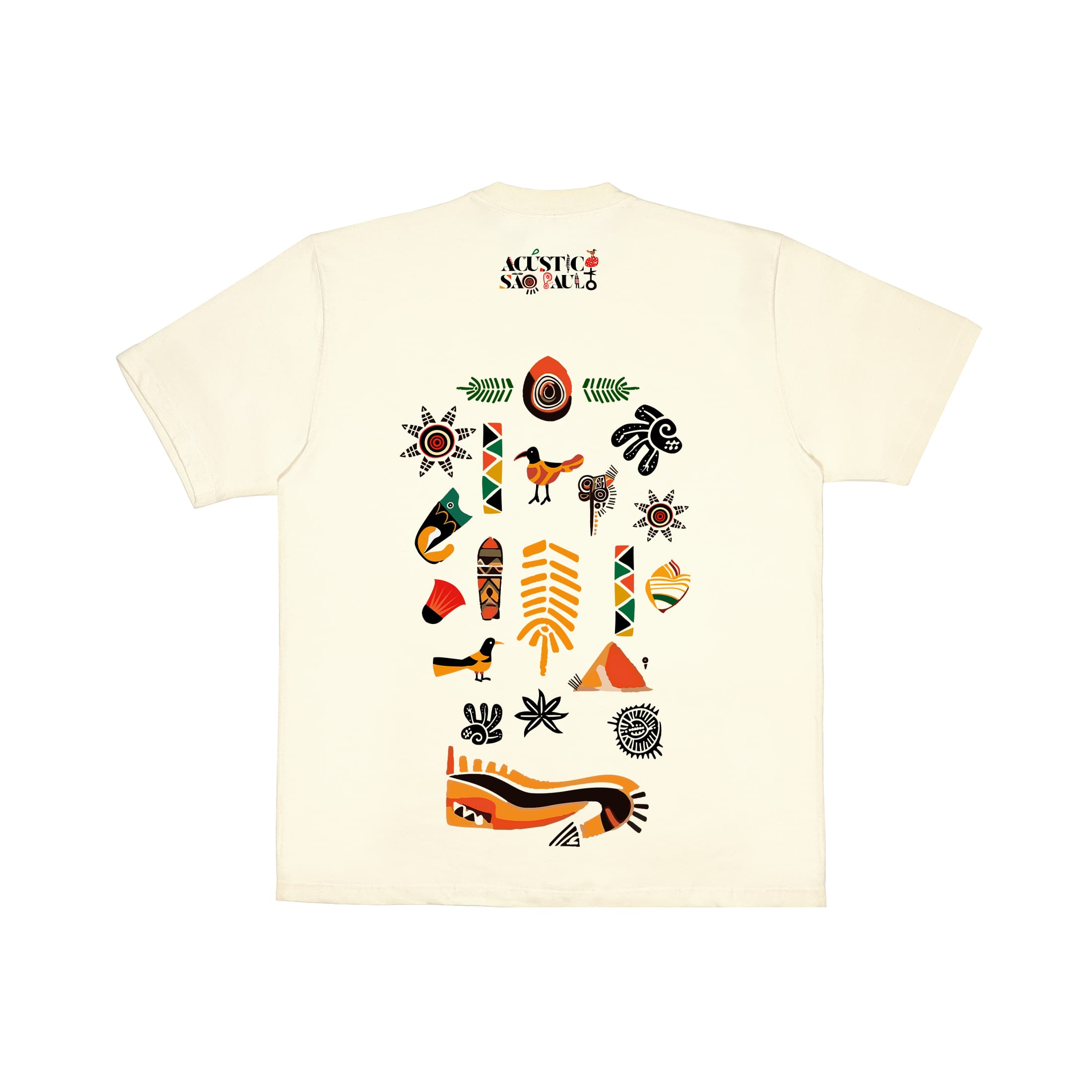 Camiseta Acústico Elementos Alma Djem - Off White