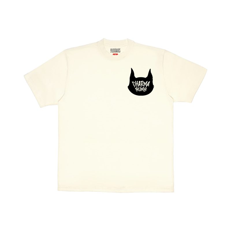 Camiseta Feline Eyes Dharma Numb - Off White
