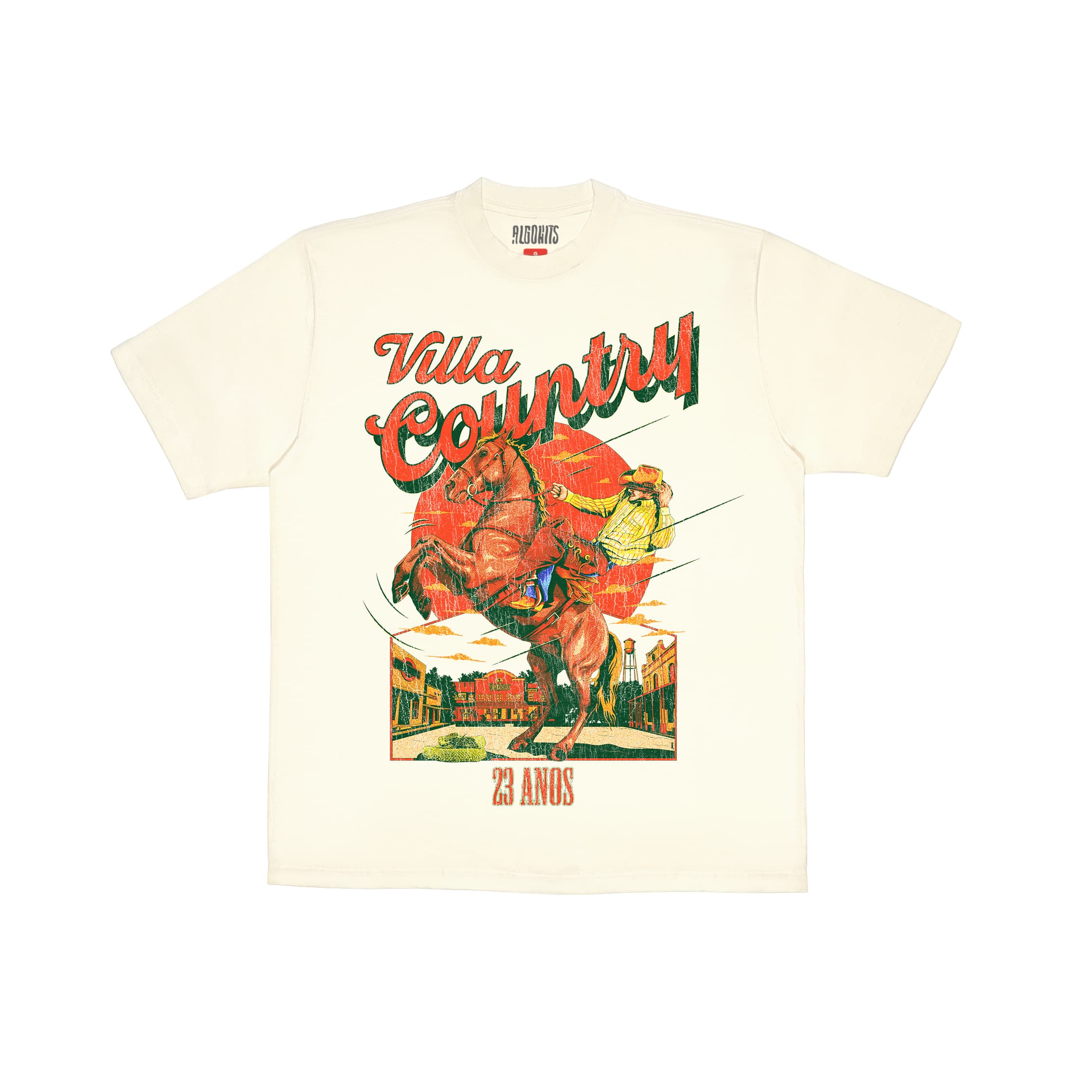 Camiseta 23 Anos Villa Country - Off White