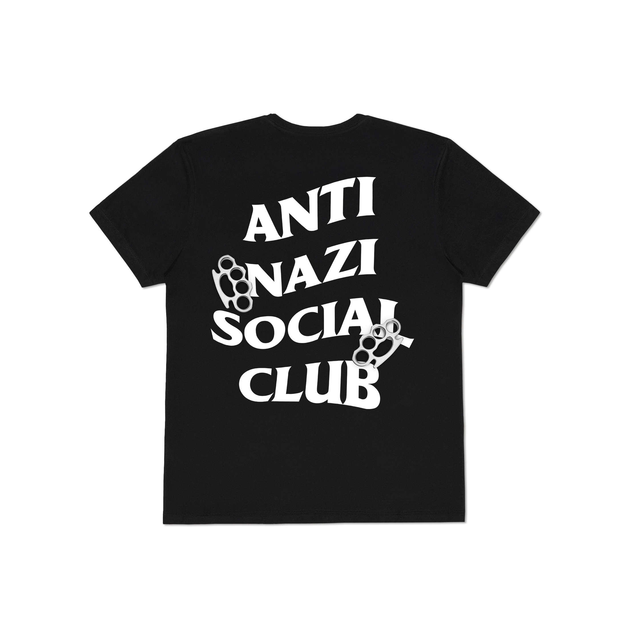 Camiseta Anti Nazi Social Club Algoh - Preto