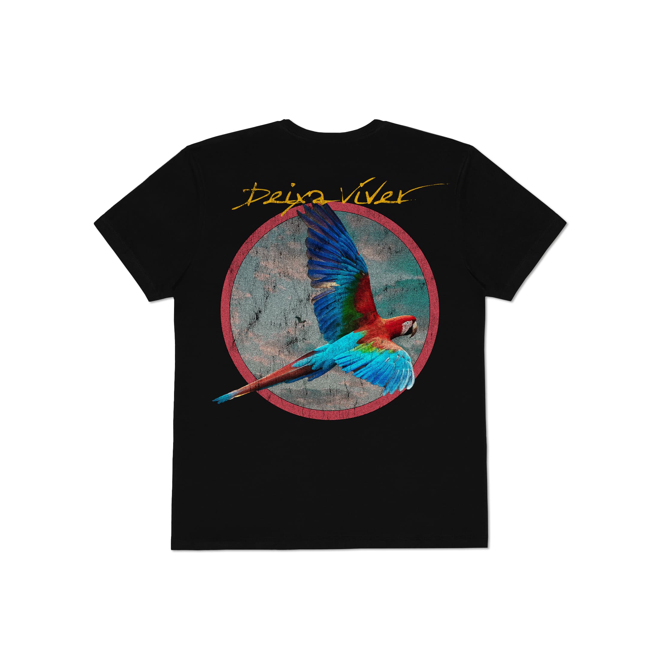 Camiseta Pantanal Arara Azul Dada Yute - Preto