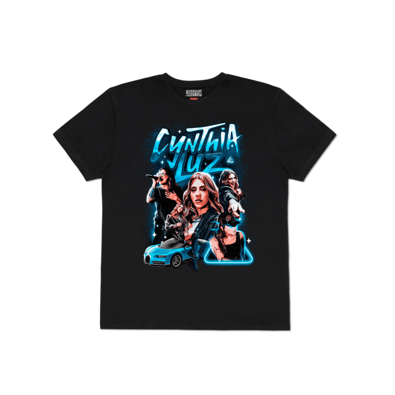 Camiseta “Bootleg” Cynthia Luz – Preto