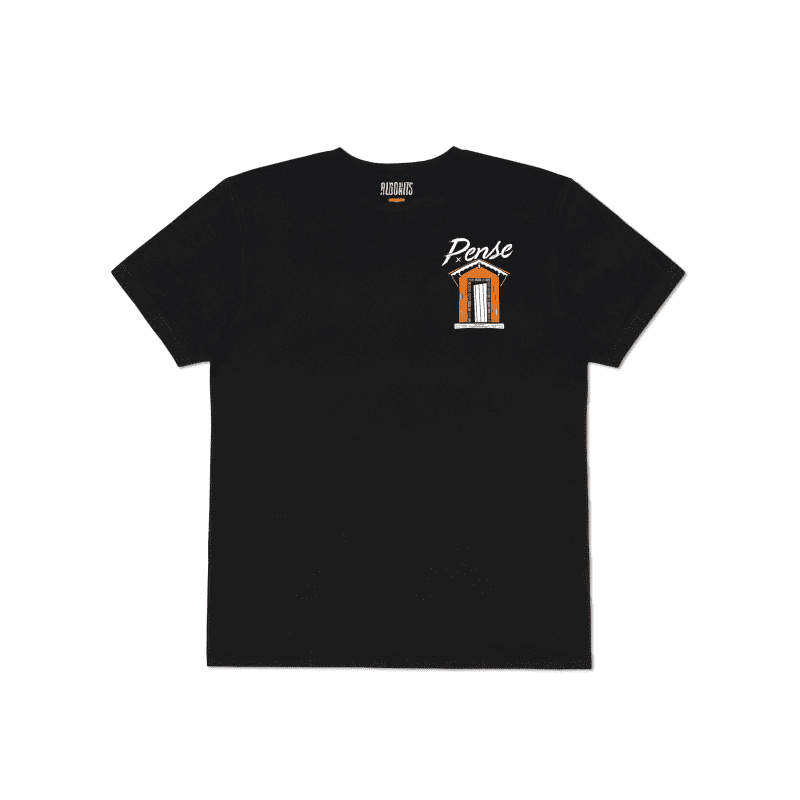 Camiseta Cabeça Pesada Pense - Preto