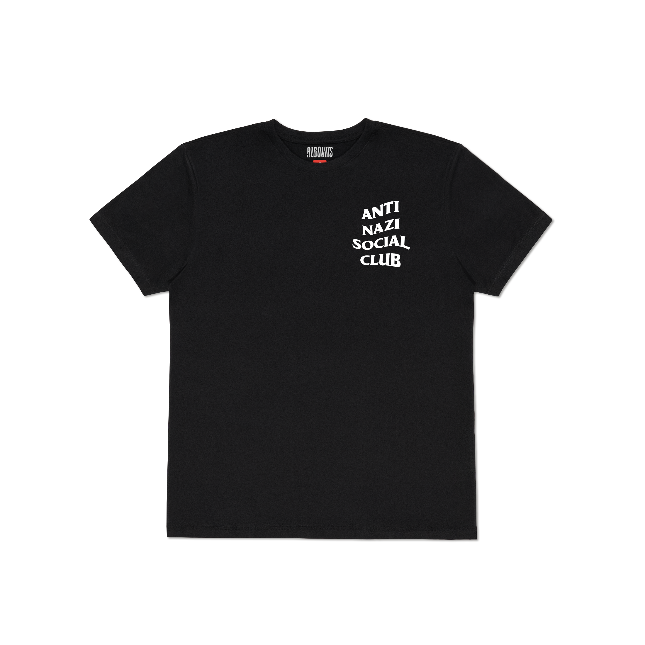 Camiseta Anti Nazi Social Club Algoh - Preto