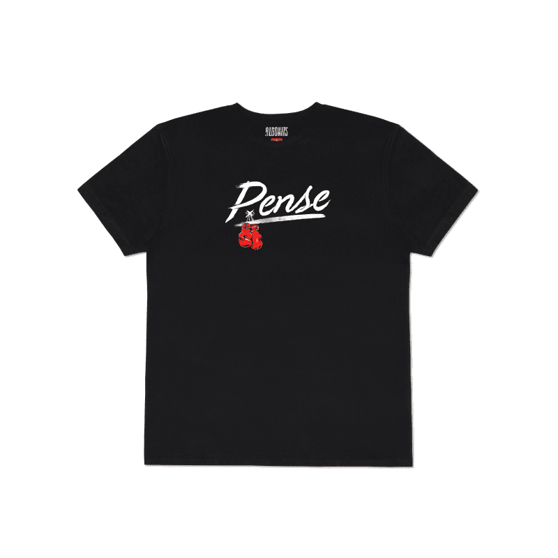 Camiseta Lutador Não Se Rende Pense - Preto