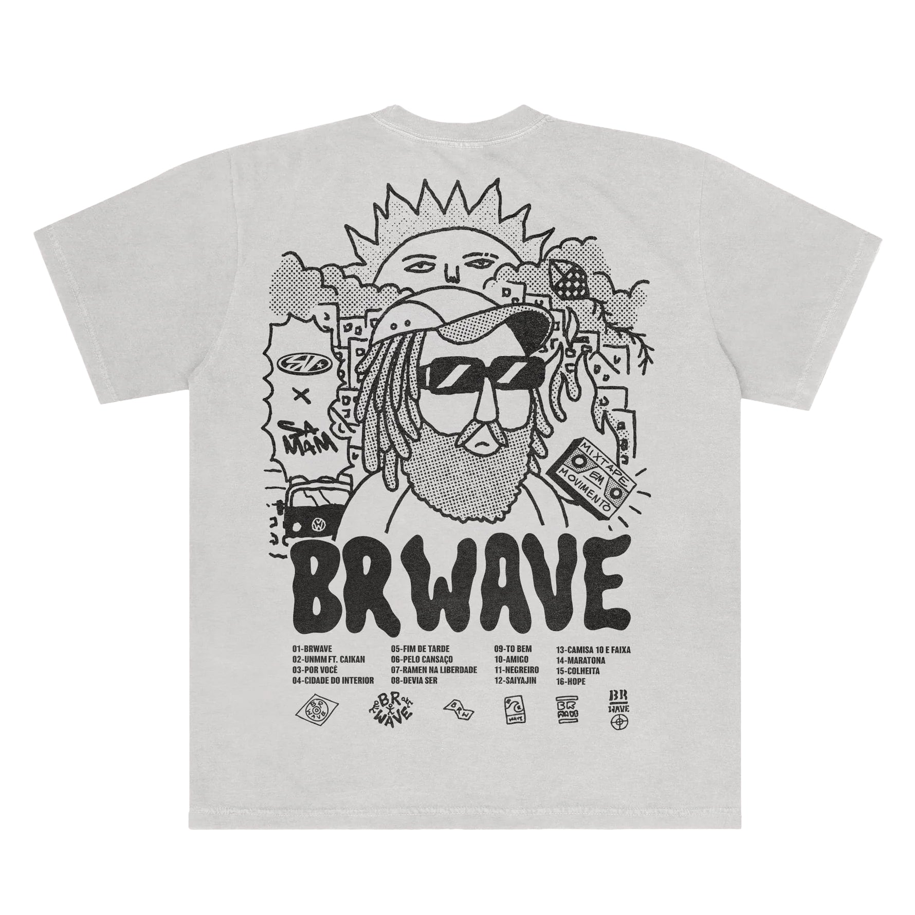 Camiseta BR Wave Subverse - Branco