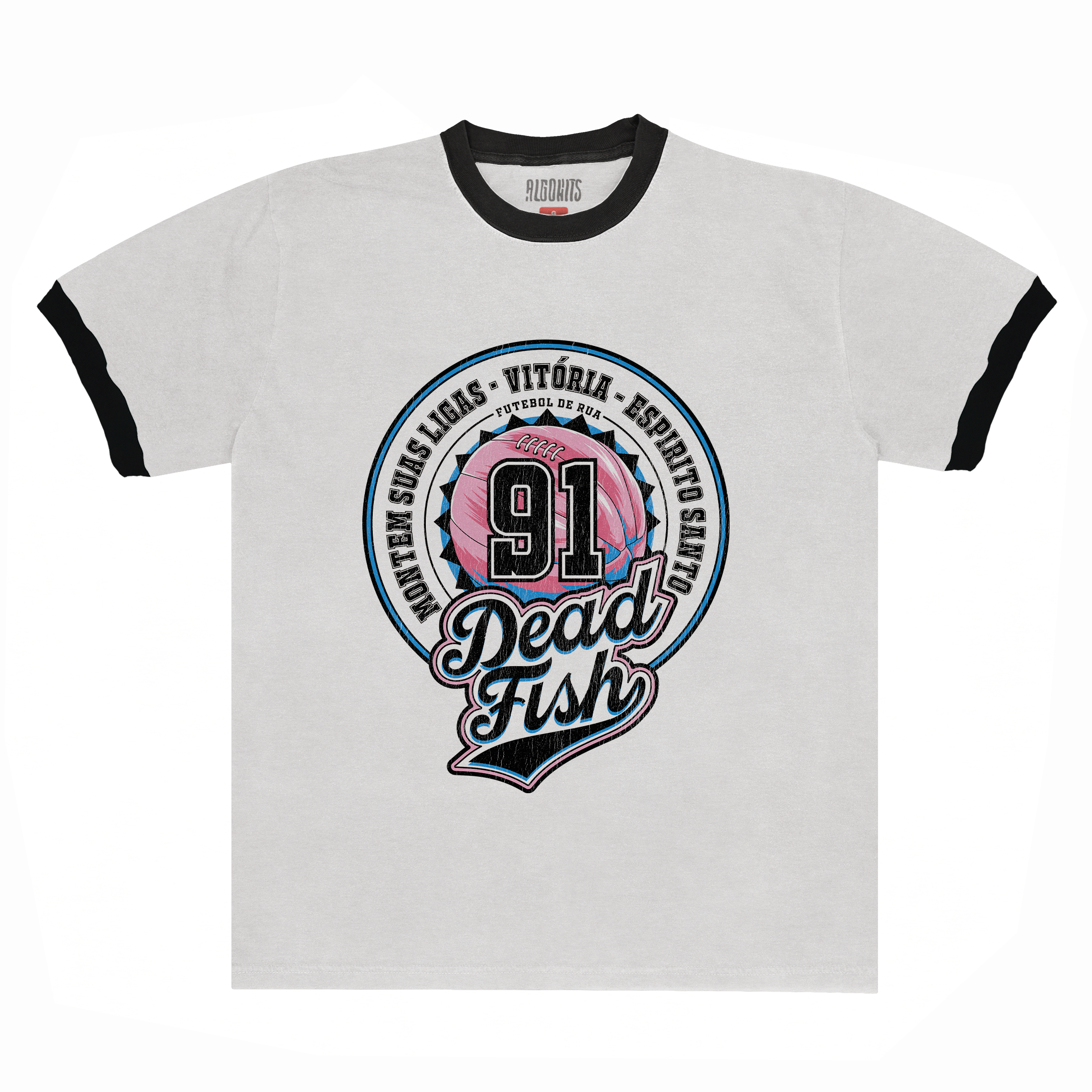 Camiseta Torcedor Montem suas ligas Dead Fish - Branco