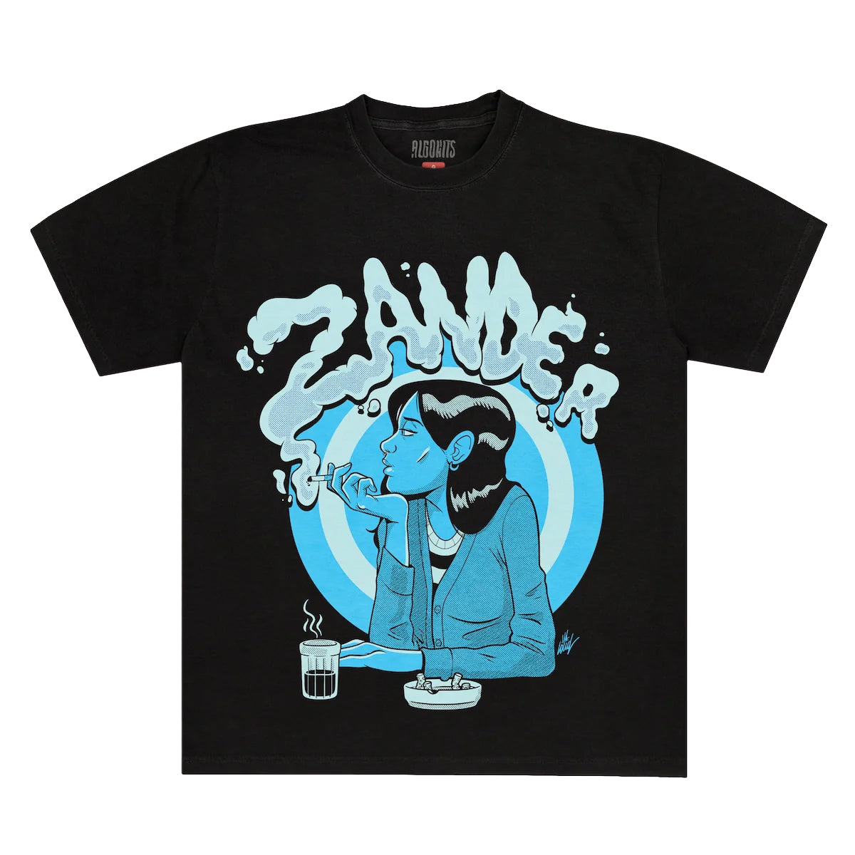 Camiseta Fumaça Zander - Preto