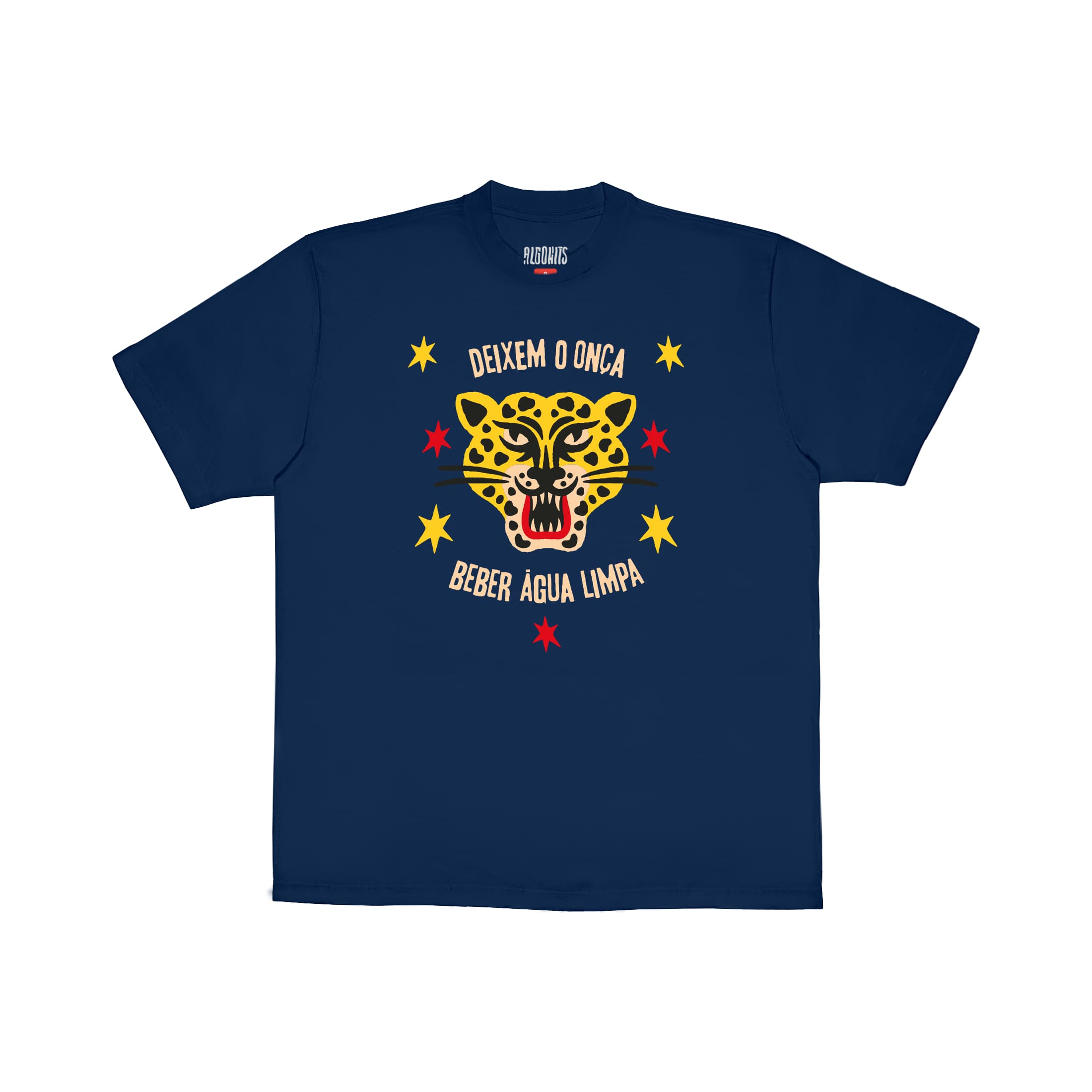 Camiseta Deixem a Onça Beber Água 2025 Sensacional! - Azul