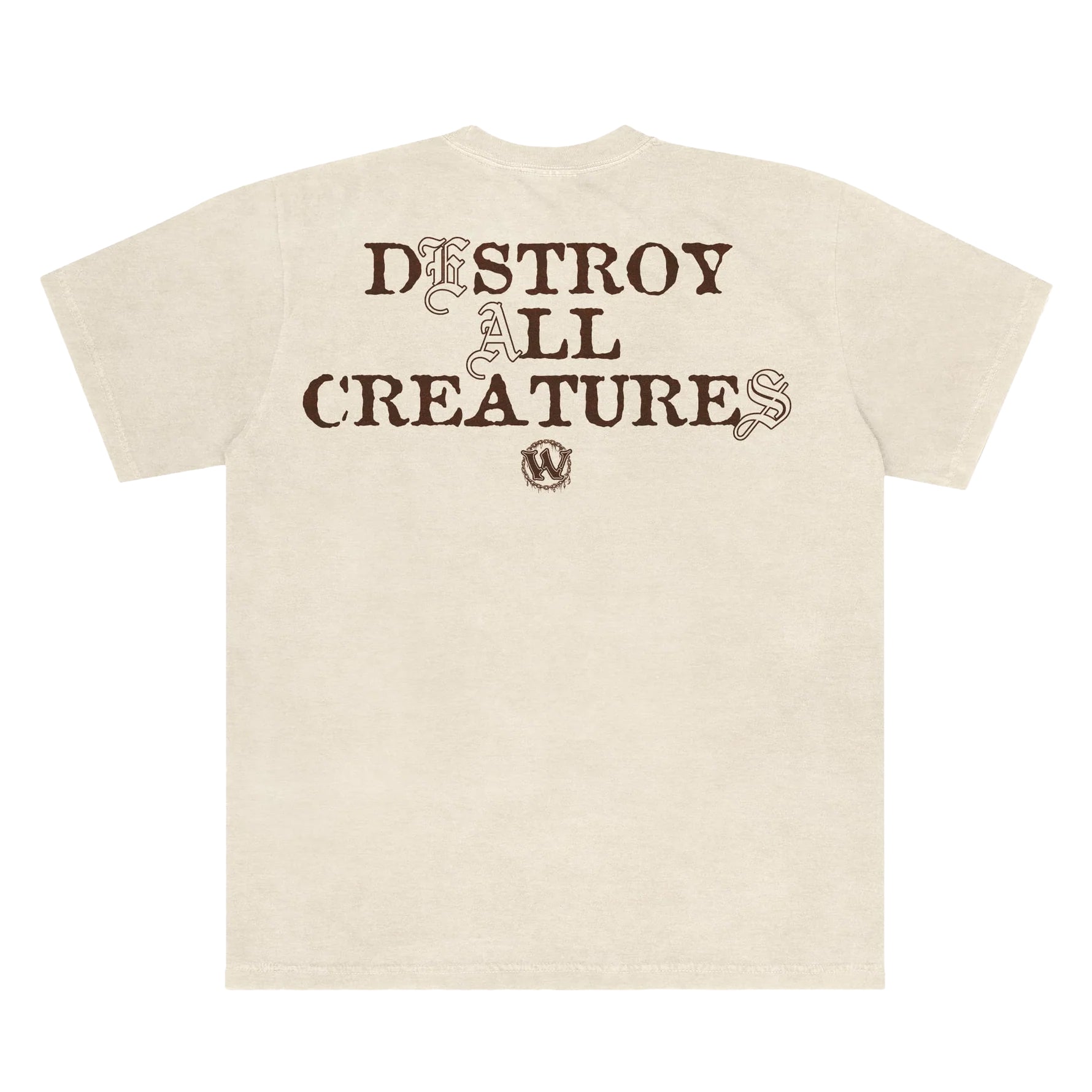 Camiseta Wrath of Moshpit Worldeath - Off White