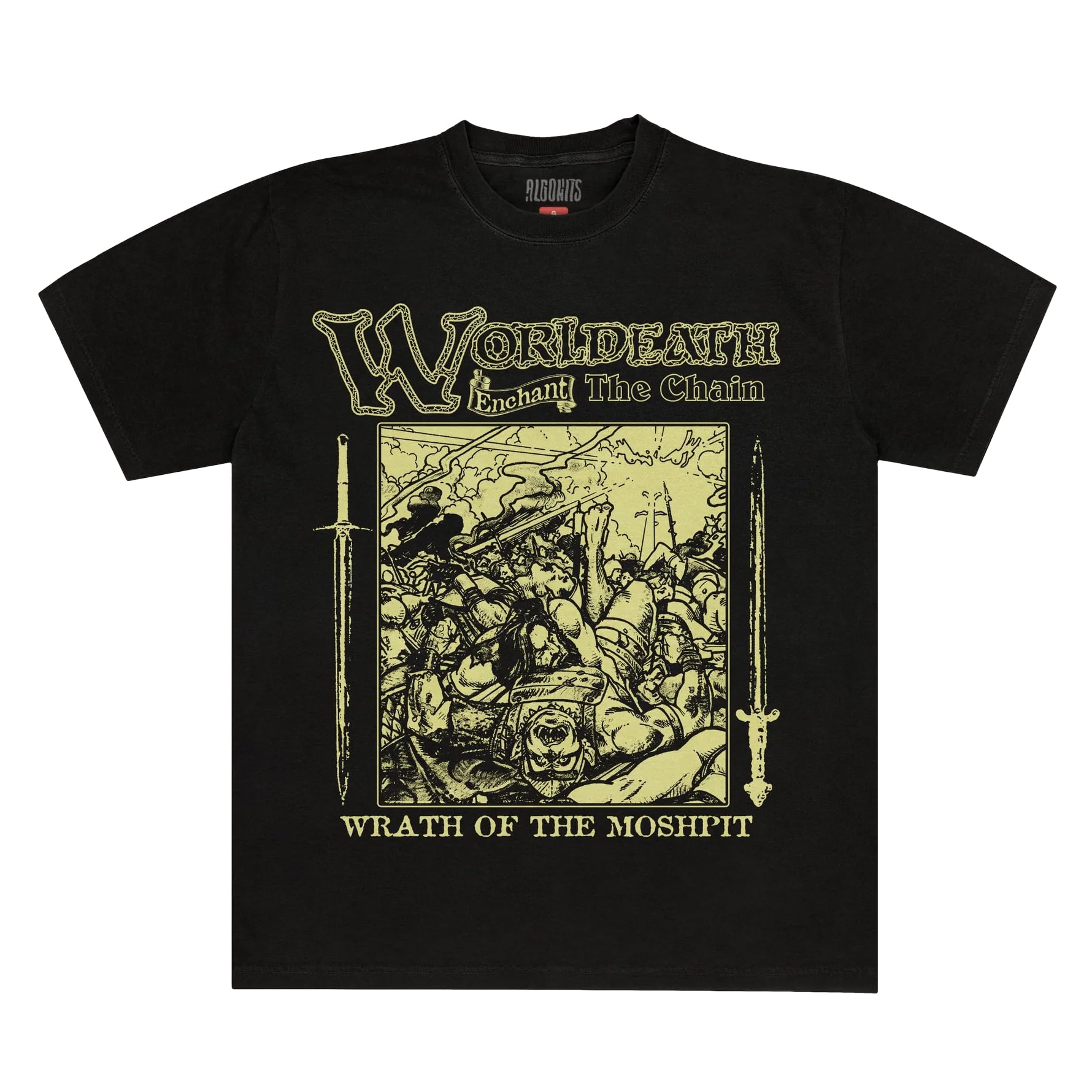 Camiseta Wrath of Moshpit Worldeath - Preto