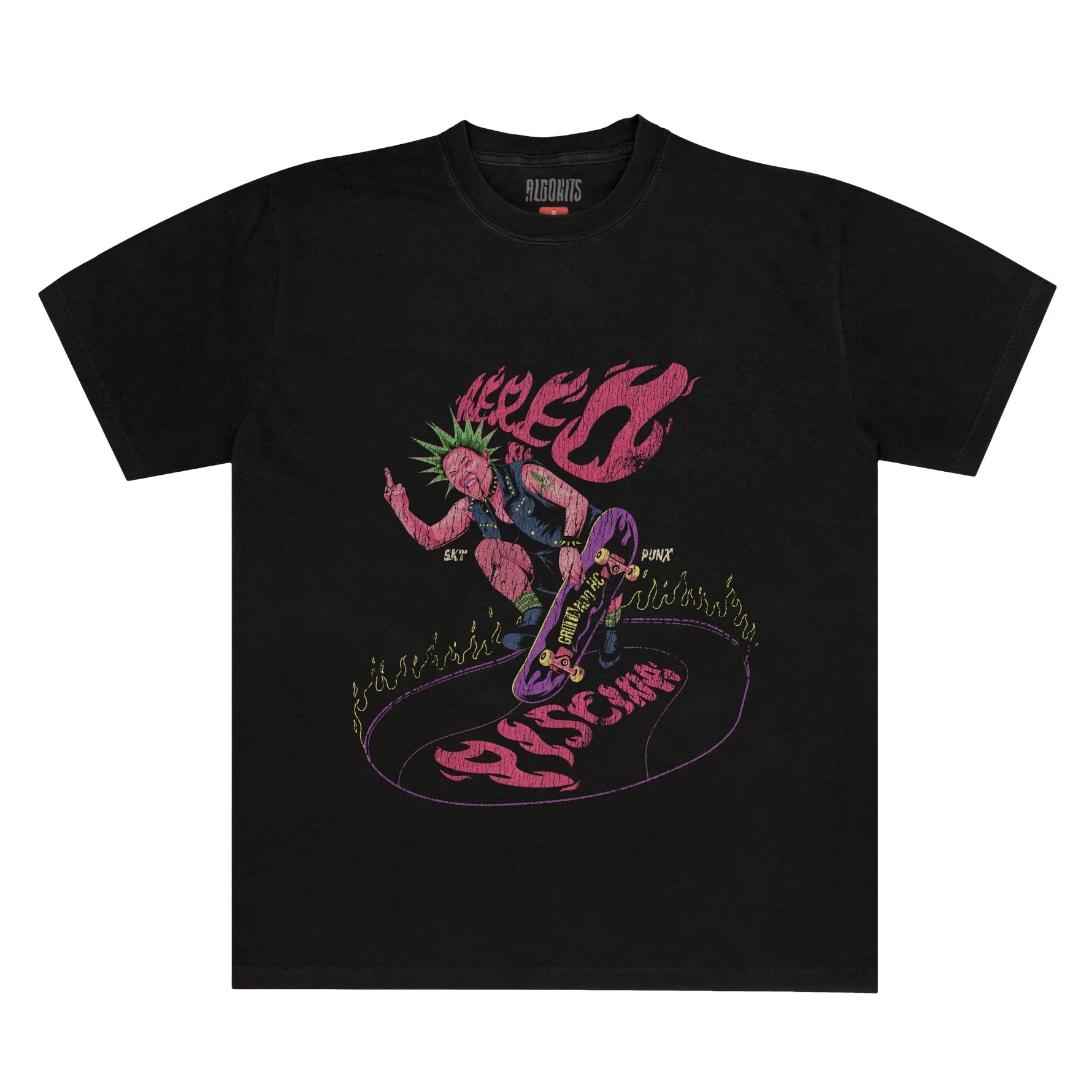 Camiseta Aéreo na Piscina Gritando HC - Preto