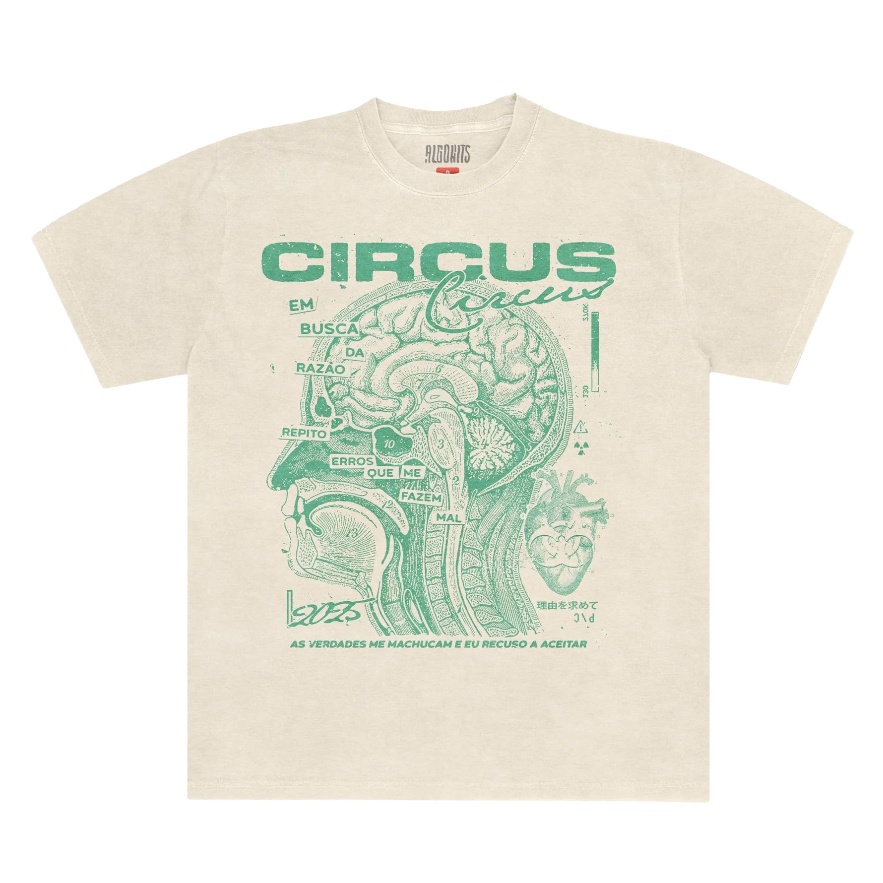 Camiseta Em Busca da Razão Circus - Off White