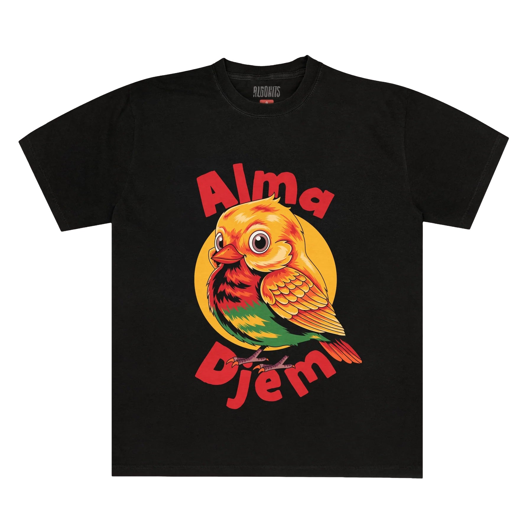 Camiseta Passarinho Alma Djem - Preto