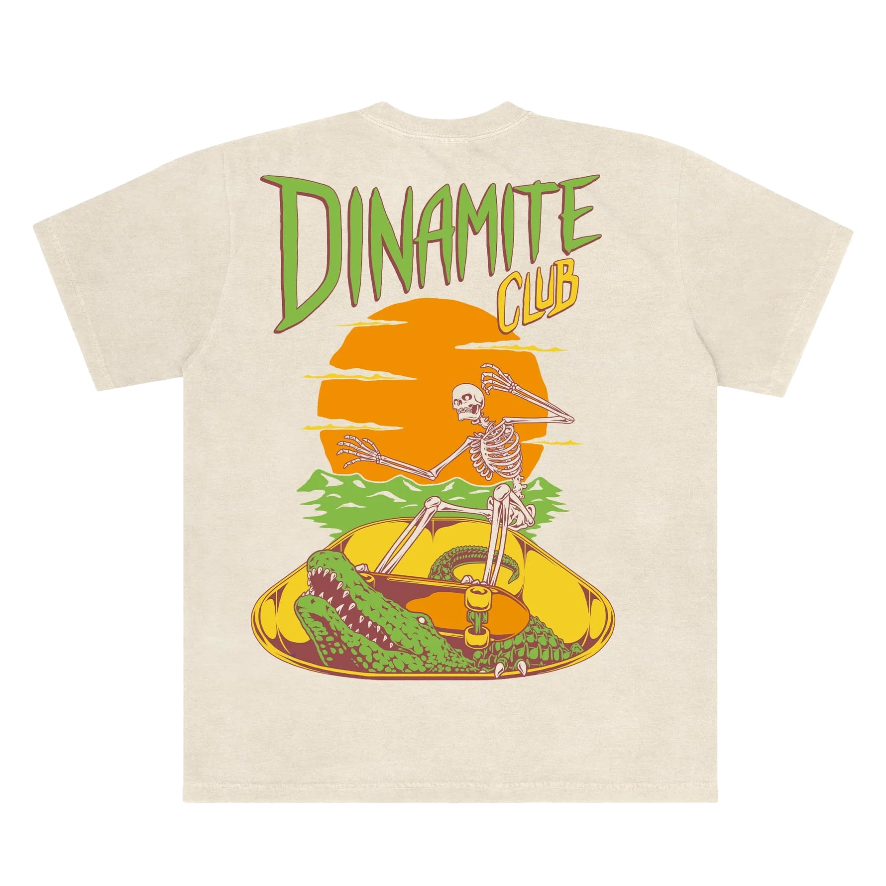 Camiseta Summer Skate Dinamite Club - Off White