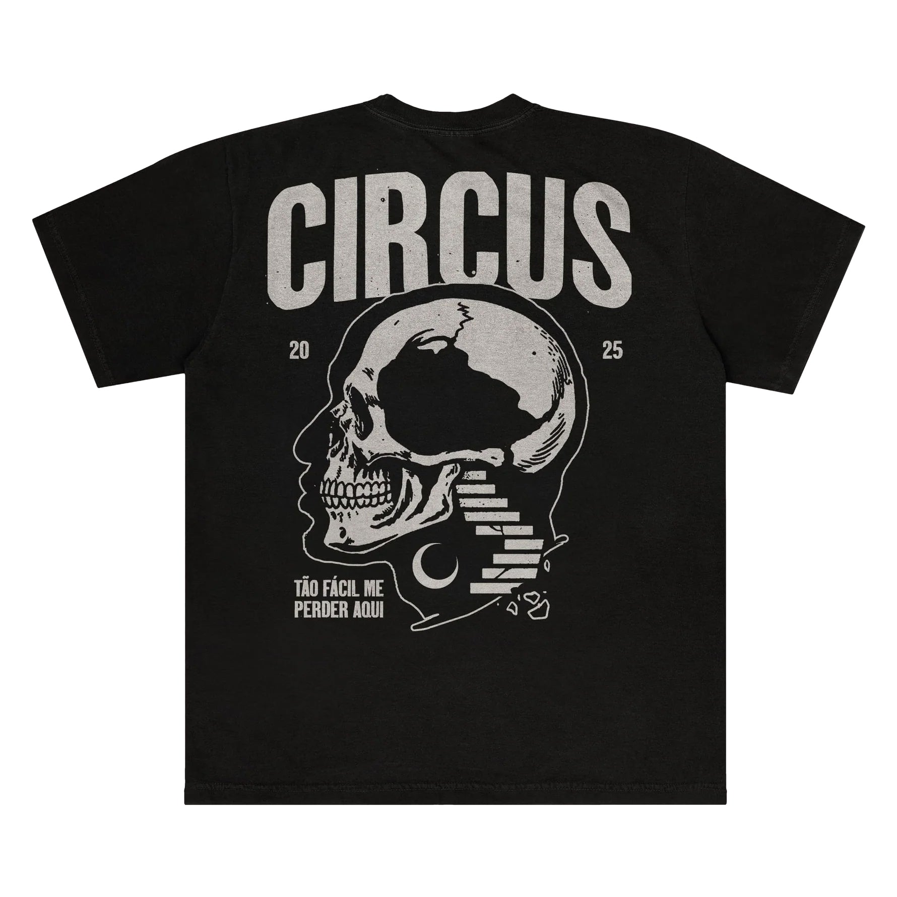 Camiseta Tão Fácil Me Perder Aqui Circus - Preto