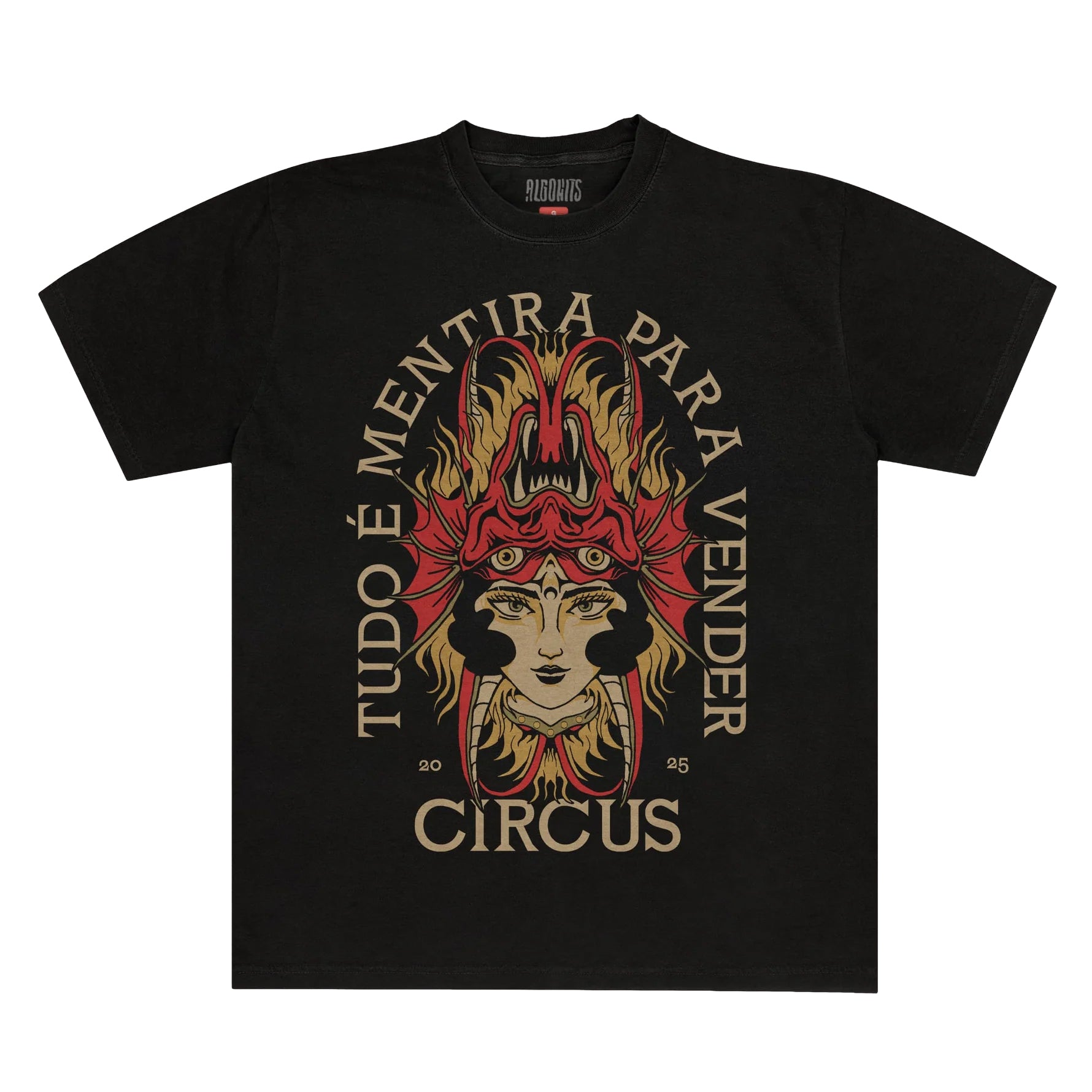 Camiseta Tudo É Mentira Pra Vender Circus - Preto