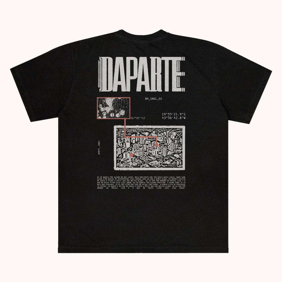 Camiseta Belo Horizonte Daparte - Preto