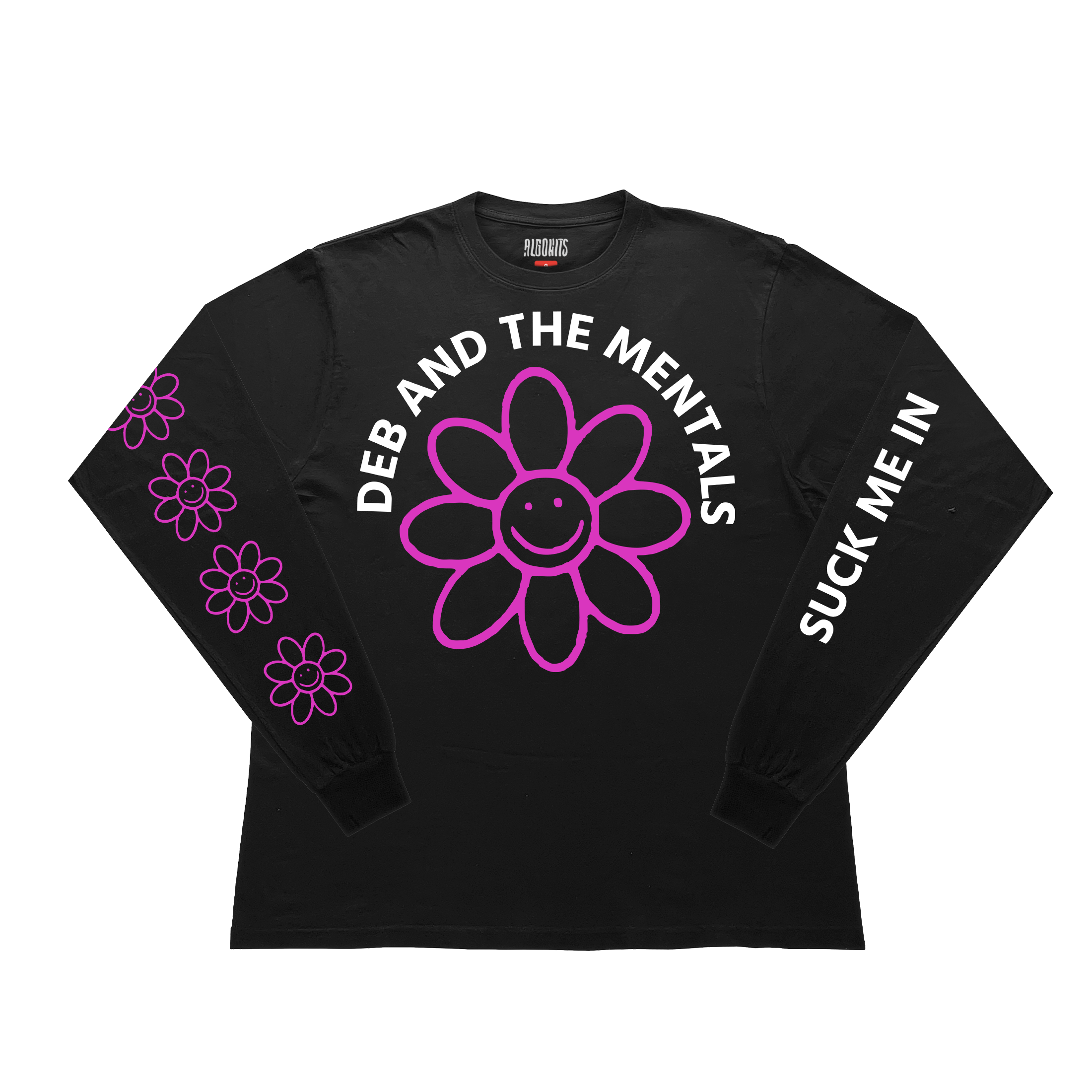 Camiseta Manga Longa Deb And The Mentals - Preto