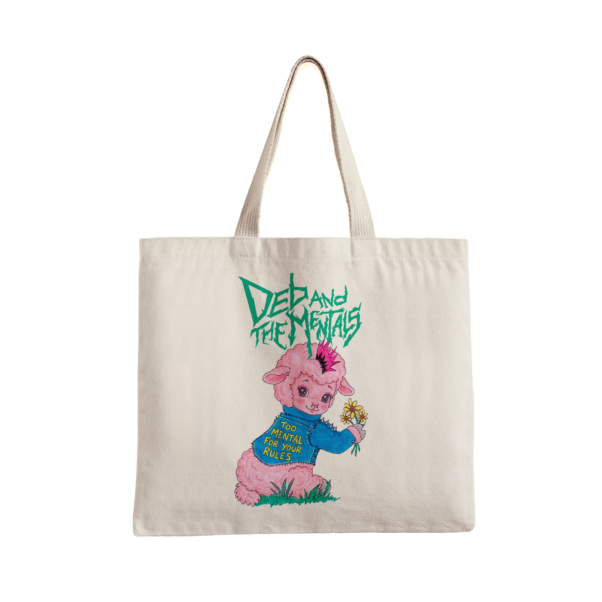 Ecobag Too Mental for Your Rules Deb And The Mentals - Off White