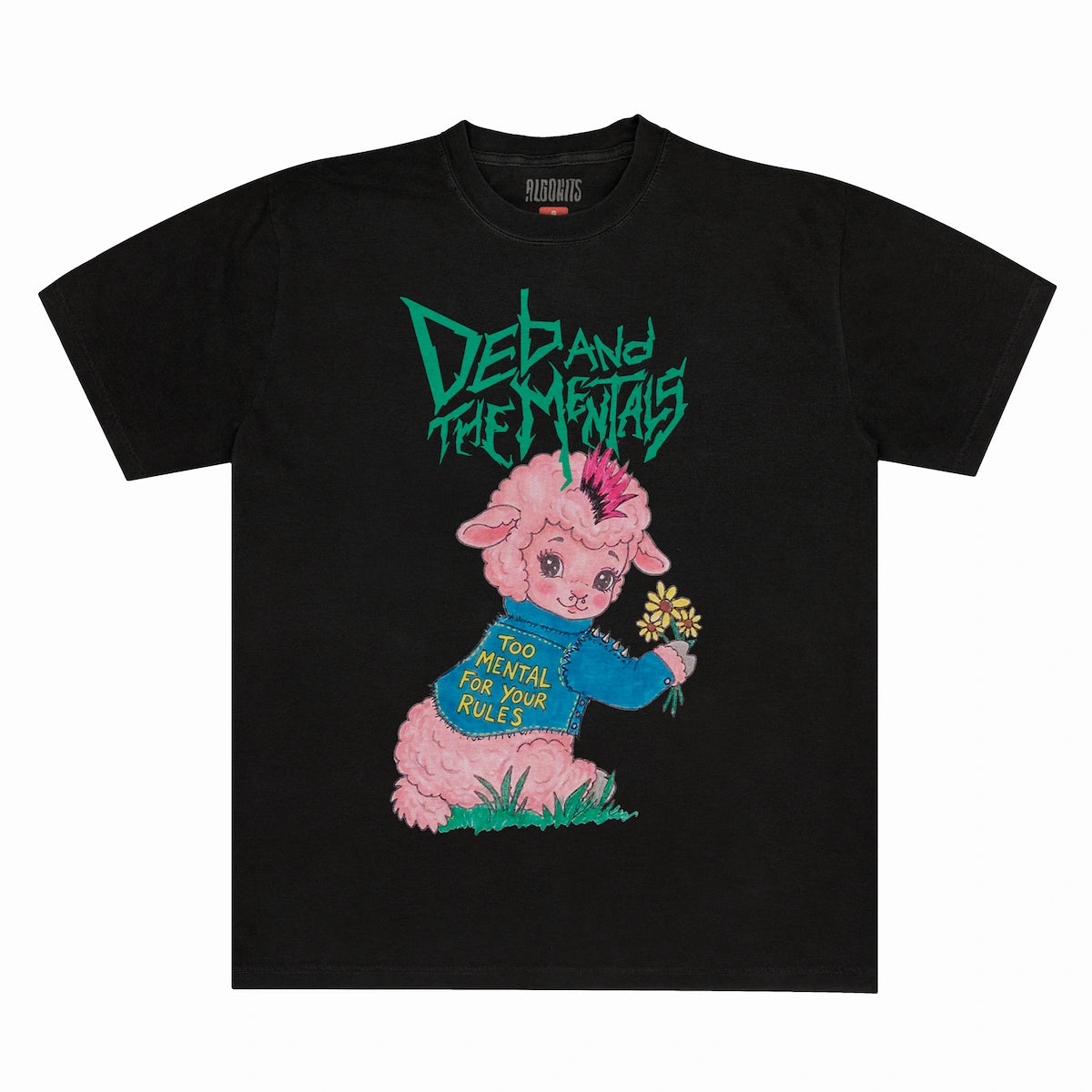 Camiseta Too Mental for Your Rules Deb And The Mentals - Preto