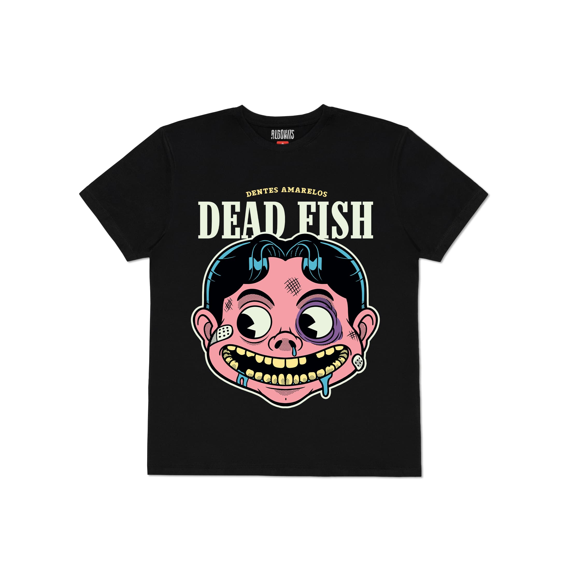 Camiseta Dentes Amarelos (34 anos) Dead Fish - Preto