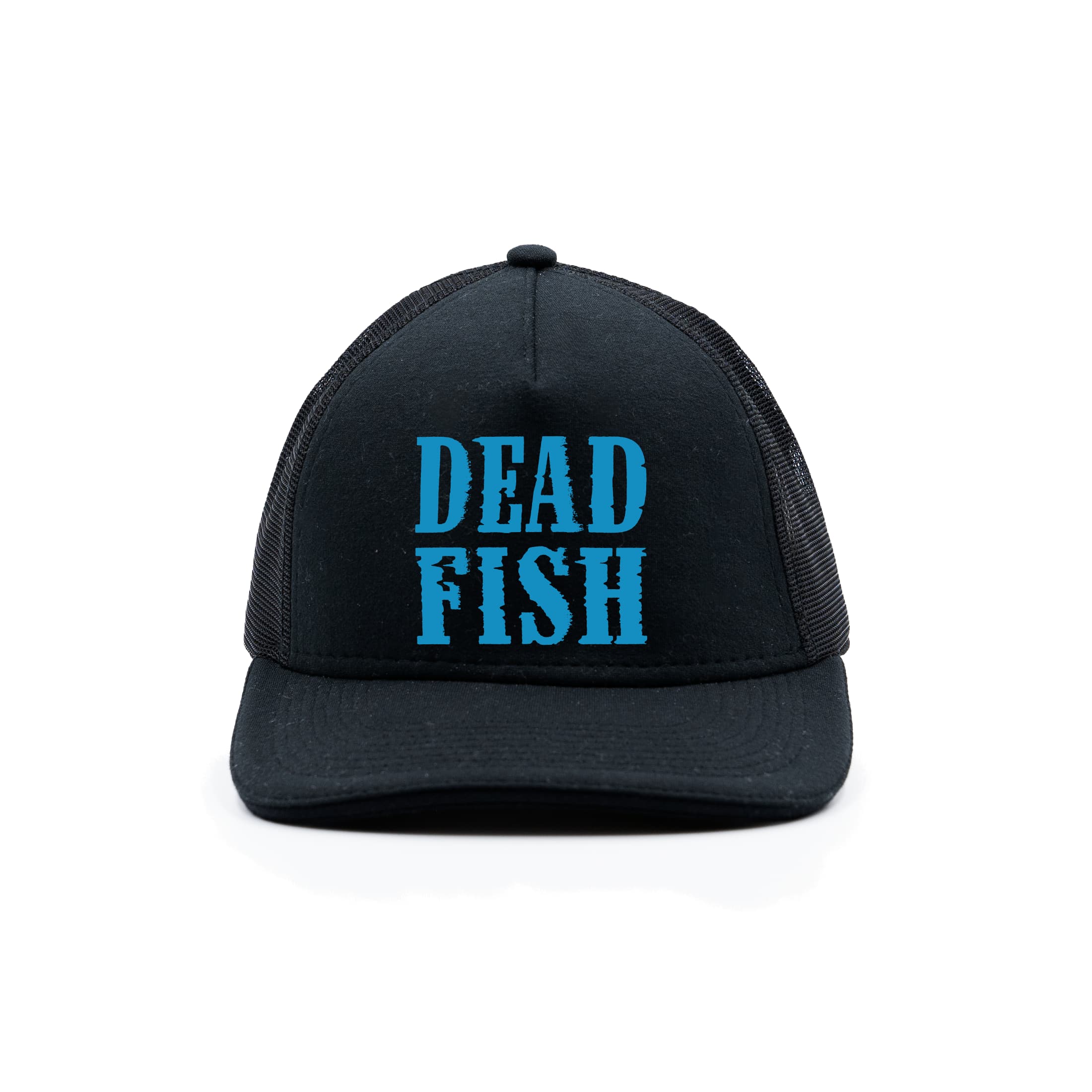 Boné Trucker Logo Azul Dead Fish - Preto