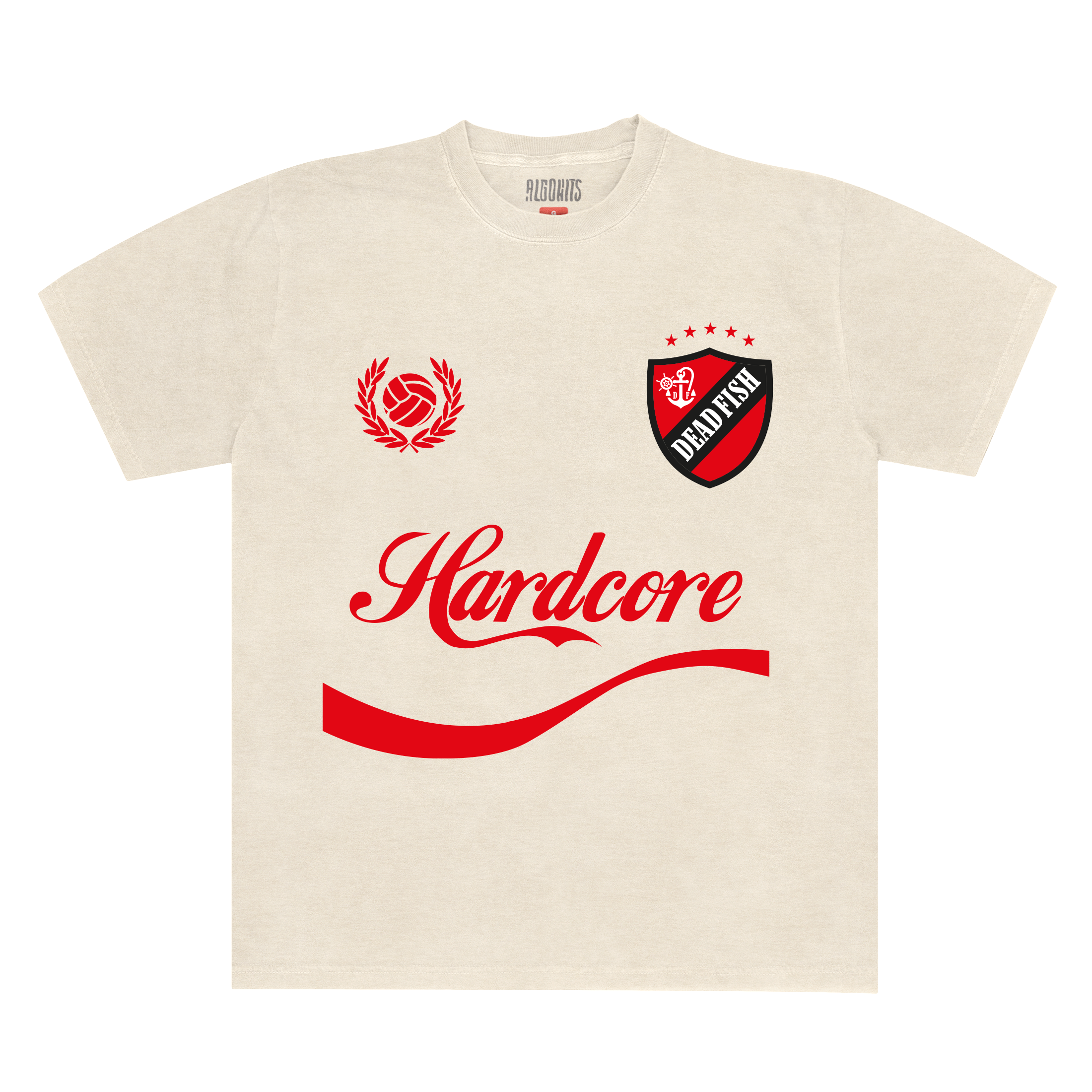 Camiseta Futiba Dead Fish - Off White