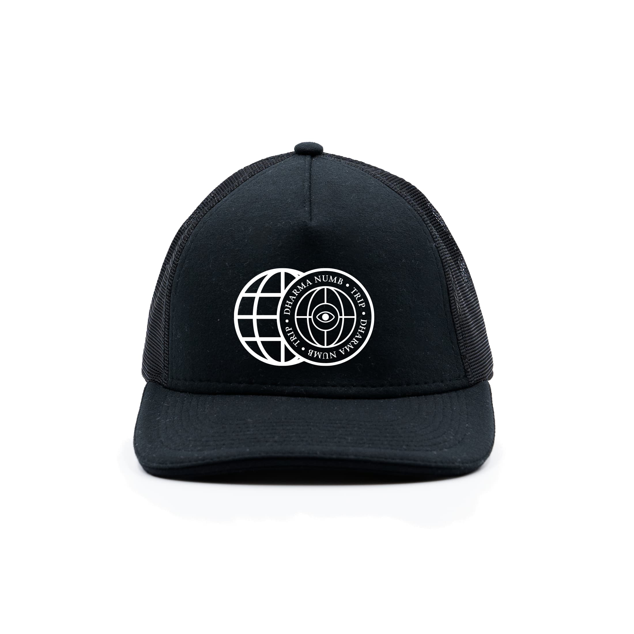 Boné Trucker Trip Dharma Numb - Preto