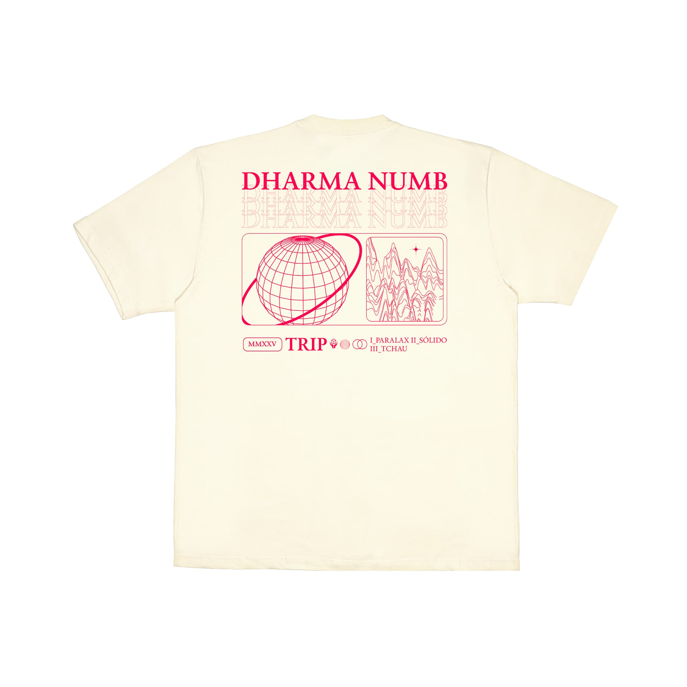 Camiseta Poeira Cósmica Dharma Numb - Off White