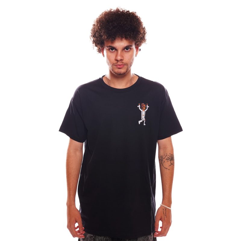 Camiseta 8 Bits Dada Yute - Preto