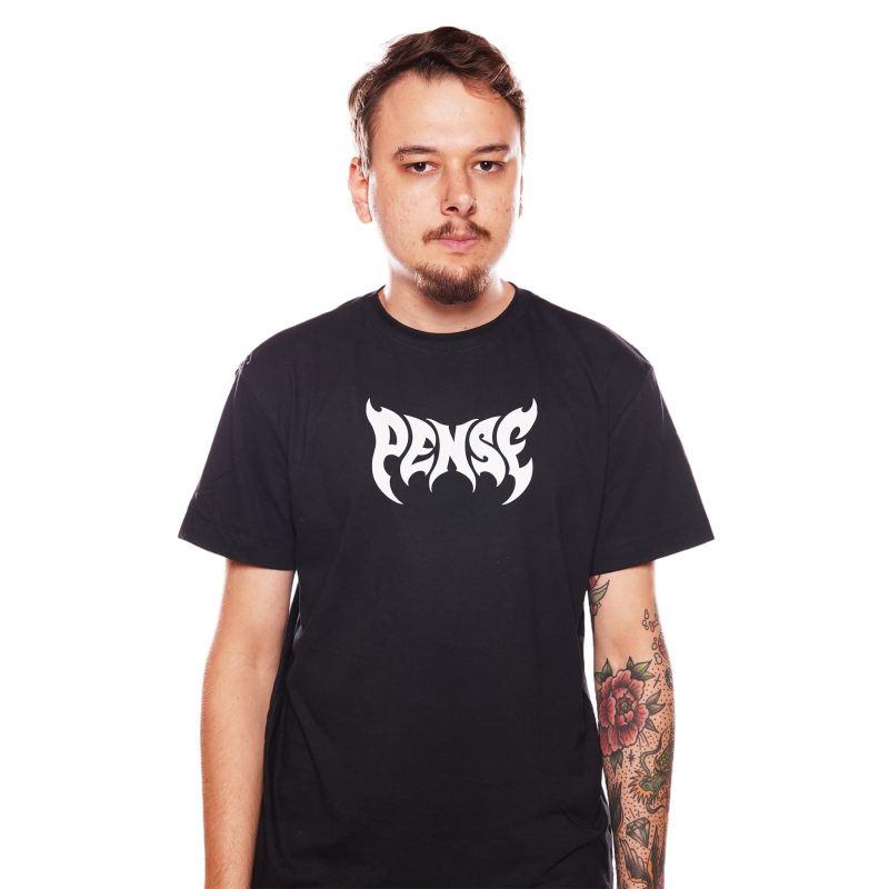 Camiseta Hardcore Tá Vivo Pense - Preto