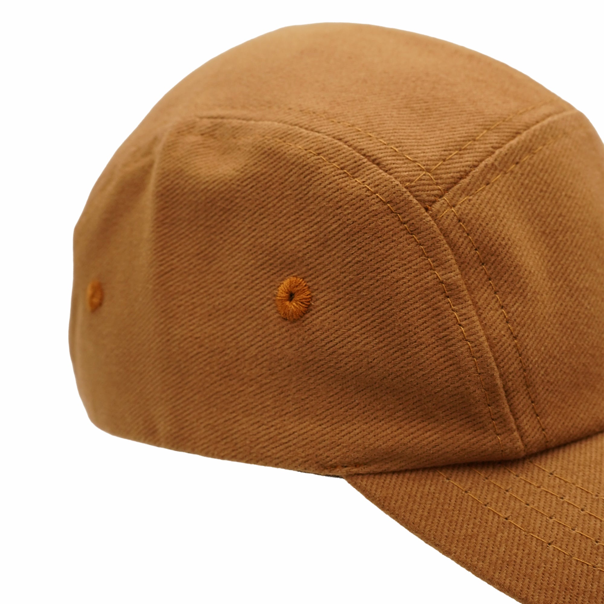 Boné 5 Panel Melton Sello Logo Branca - Marrom
