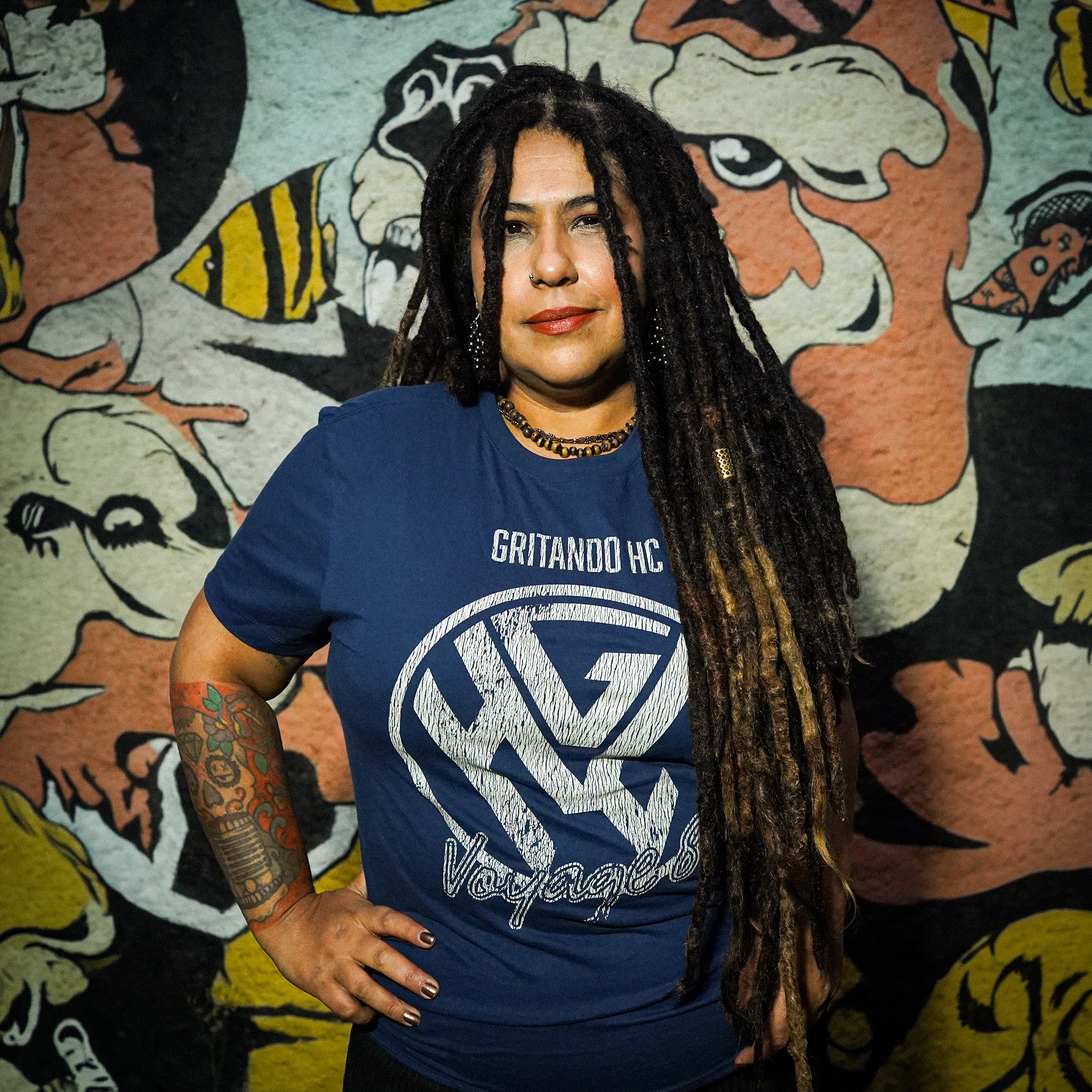 Camiseta Voyage 87 Gritando HC - Azul