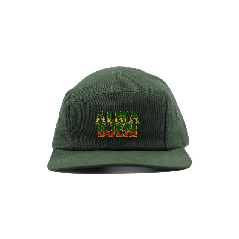 Boné 5 Panel Reggae Alma Djem - Verde Musgo