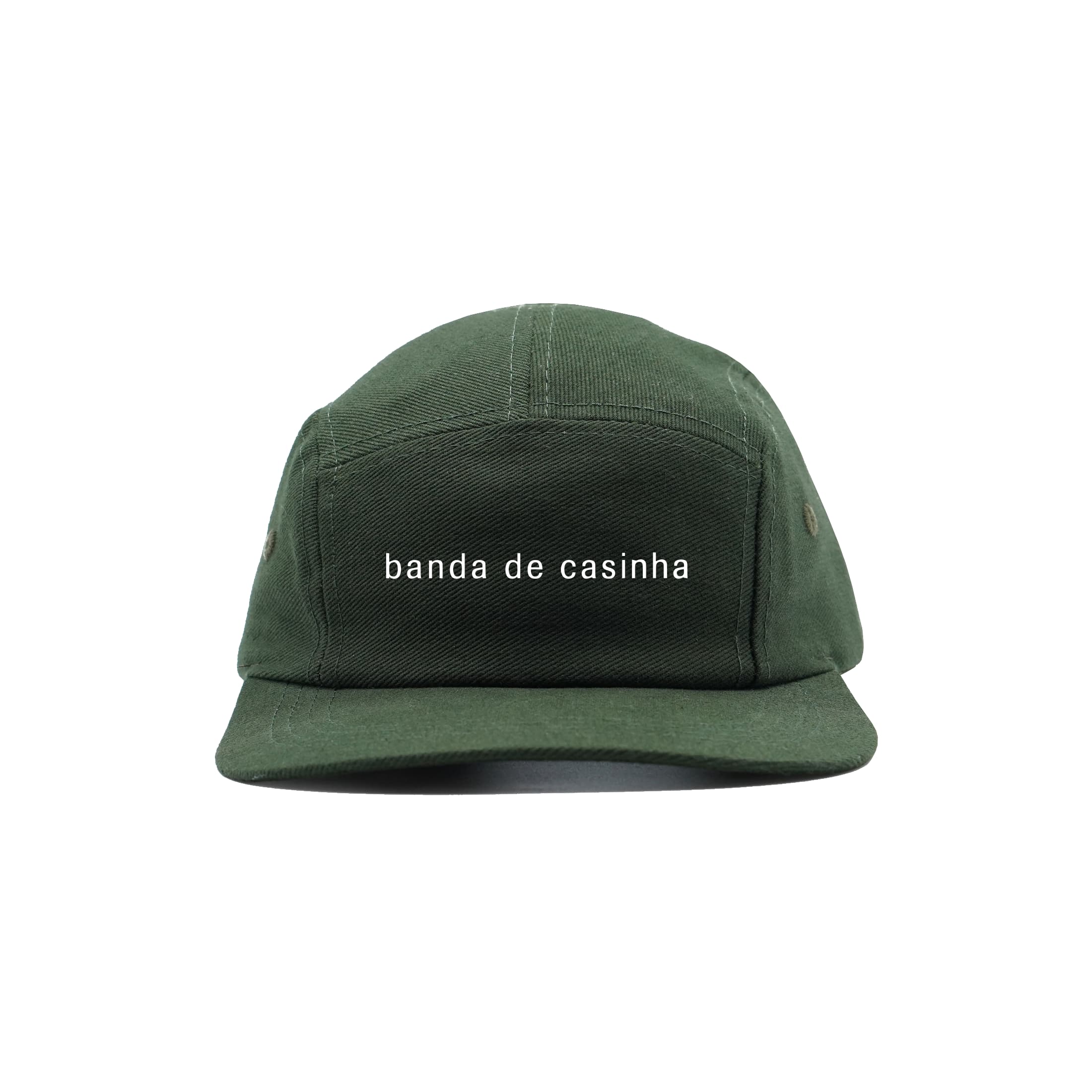 Boné 5 Panel Banda de Casinha Downstage - Verde Musgo