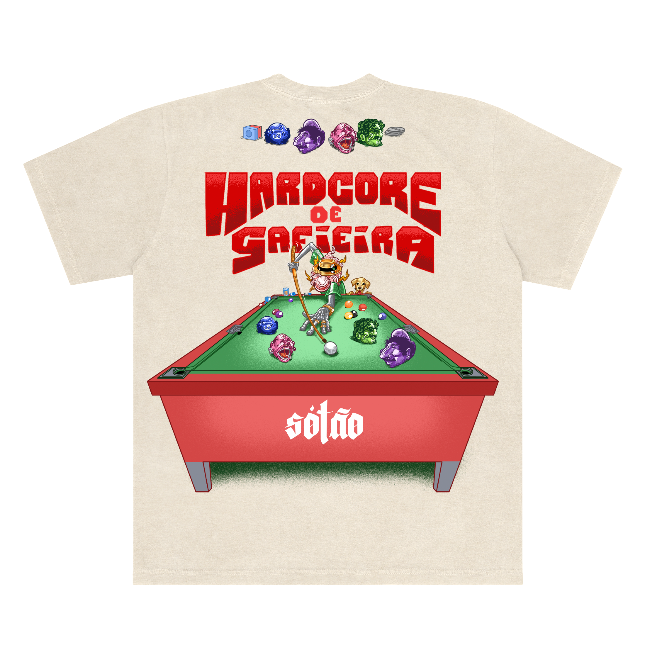 Camiseta HC de Gafieira Sótão - Off White