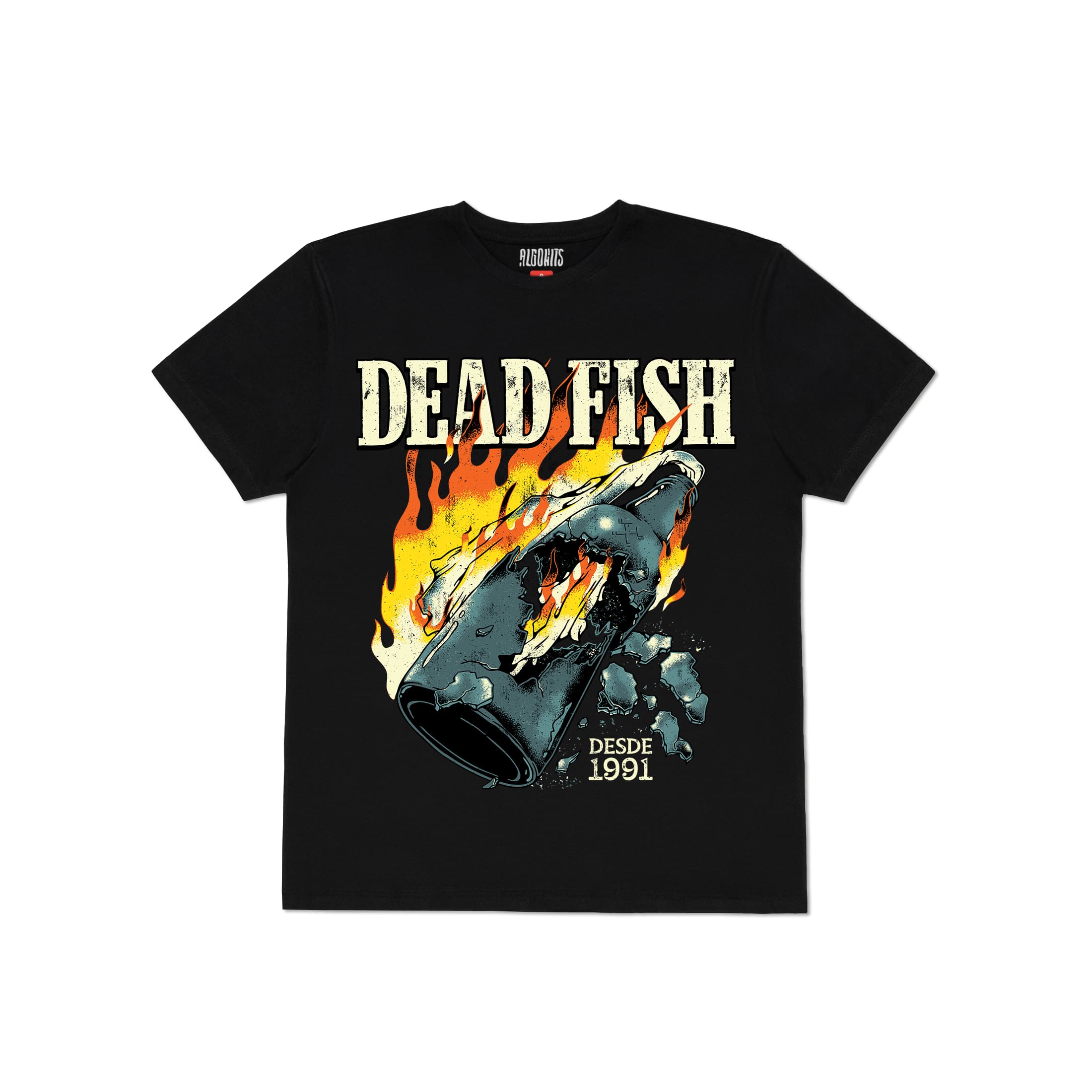 Camiseta Molotov Dead Fish - Preto