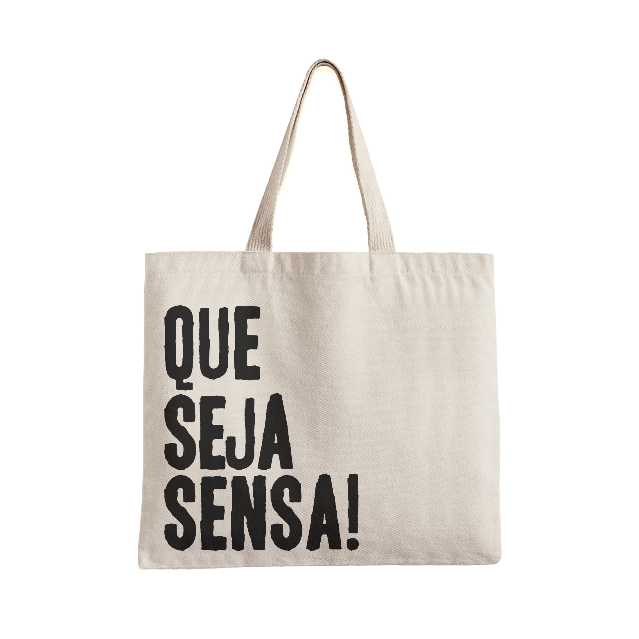 Ecobag Que seja Sensa! Sensacional! - Off White