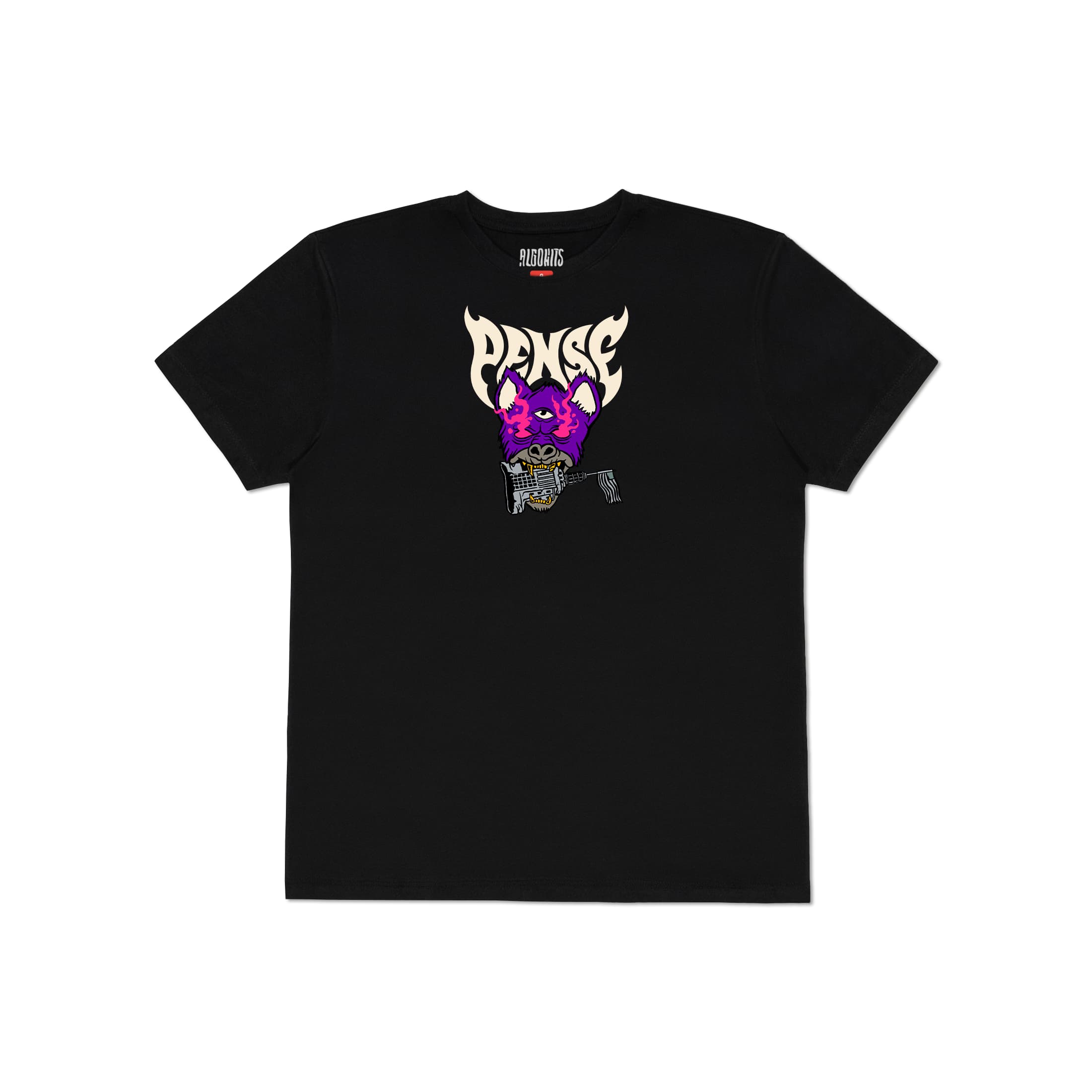 Camiseta Não Vou Recuar Pra Ninguém Pense - Preto